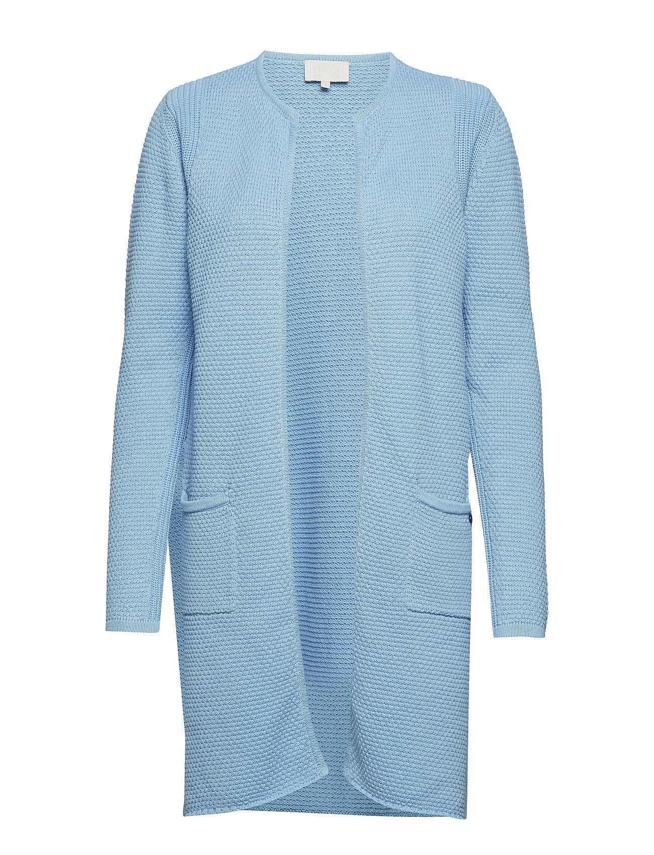 Vibe Cardigan Gebreide Trui Blauw Minus minus kopen in de aanbieding