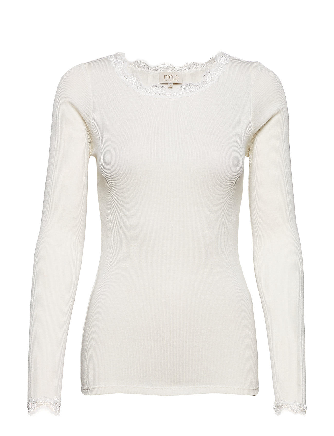 Ariel Long Sleeve T Shirts Tops Sleeved Wit Minus minus kopen in de aanbieding