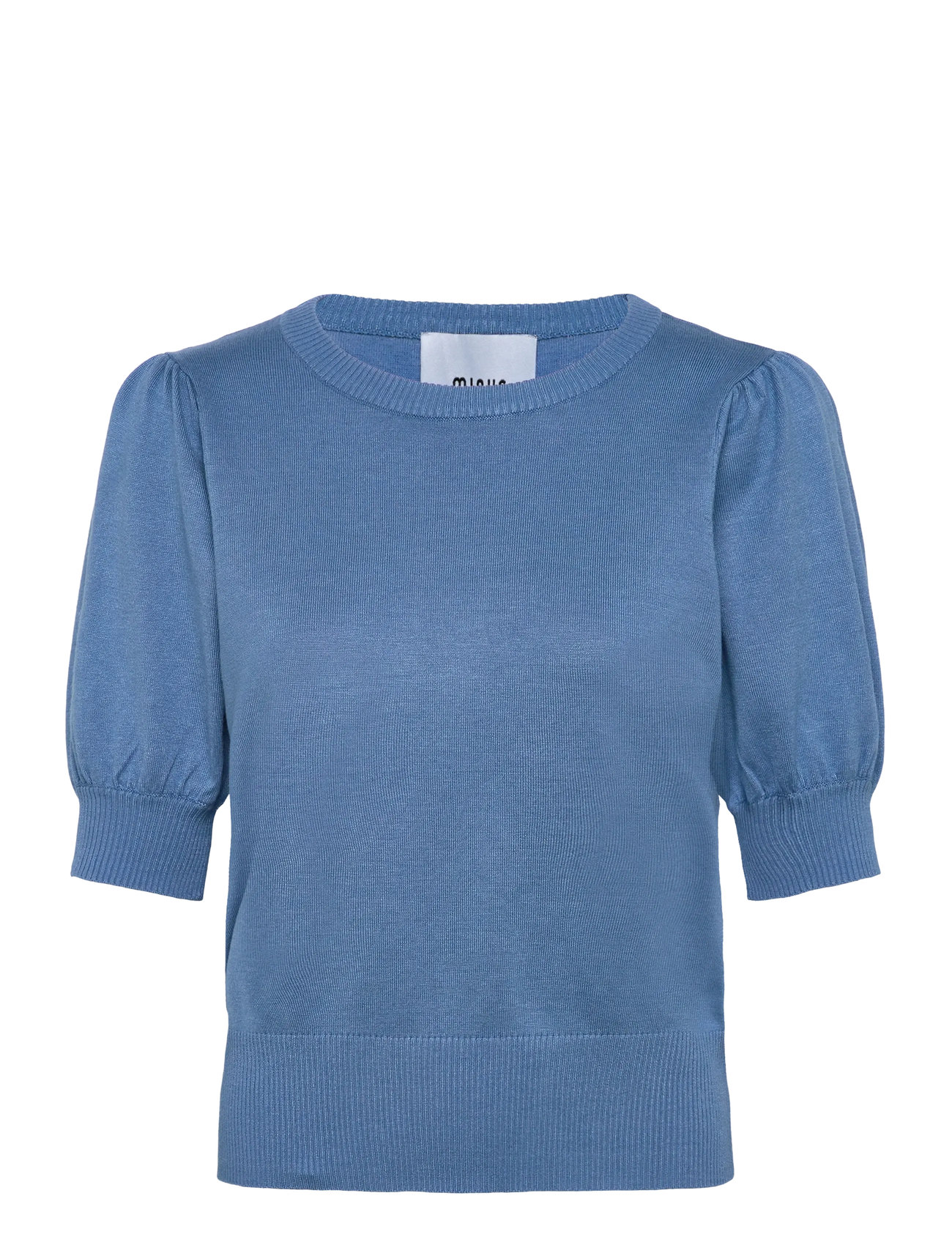 MINUS Liva Strik T-Shirt Blau - L - Damen