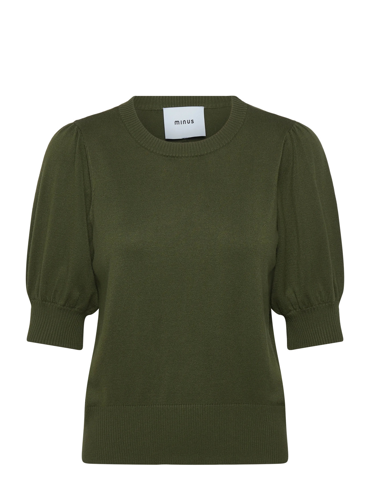 MINUS Liva Strik T-Shirt Khaki - L - Damen