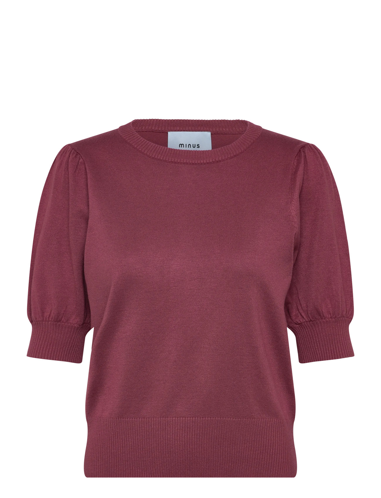 MINUS Liva Strik T-Shirt Pink - XL - Damen