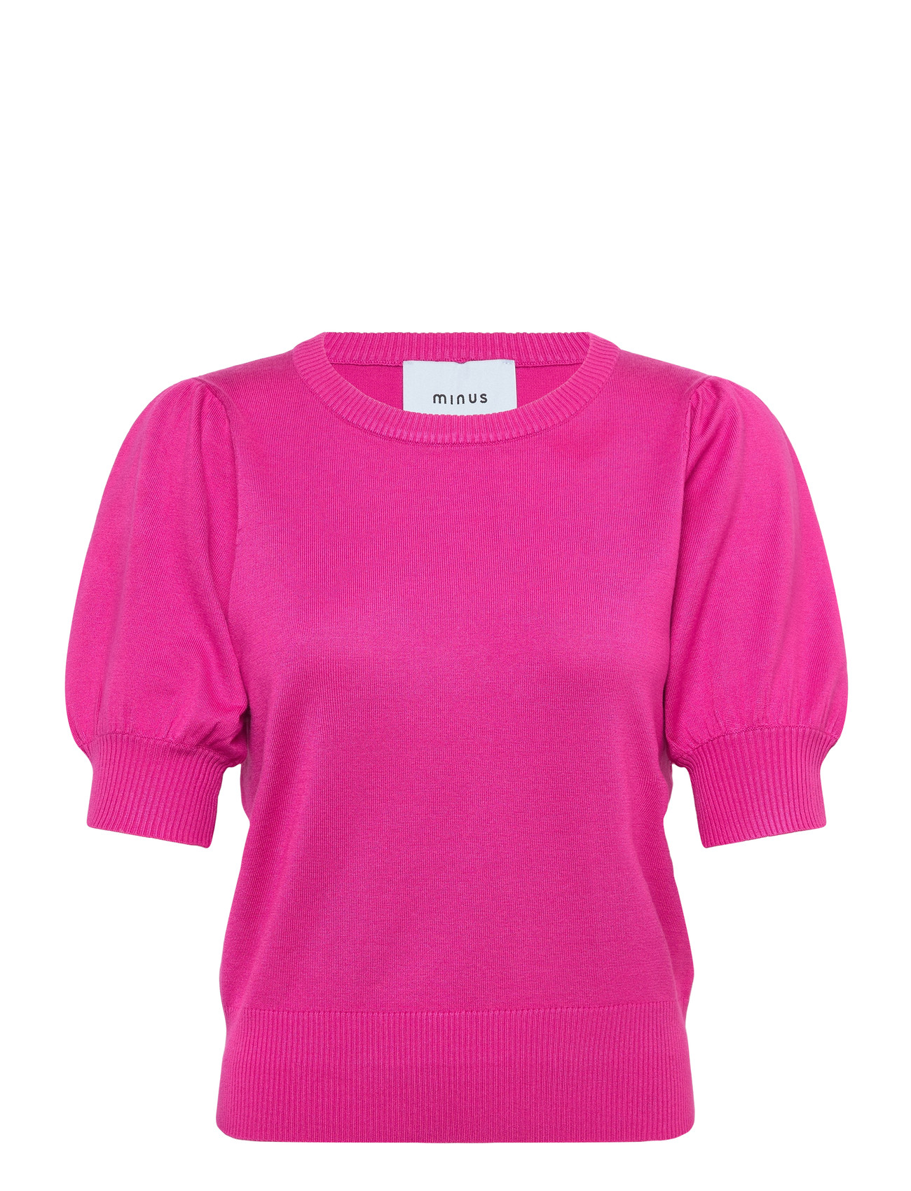 Minus Liva Strik T-Shirt, M, Pink, Strik > Trøjer, Dame