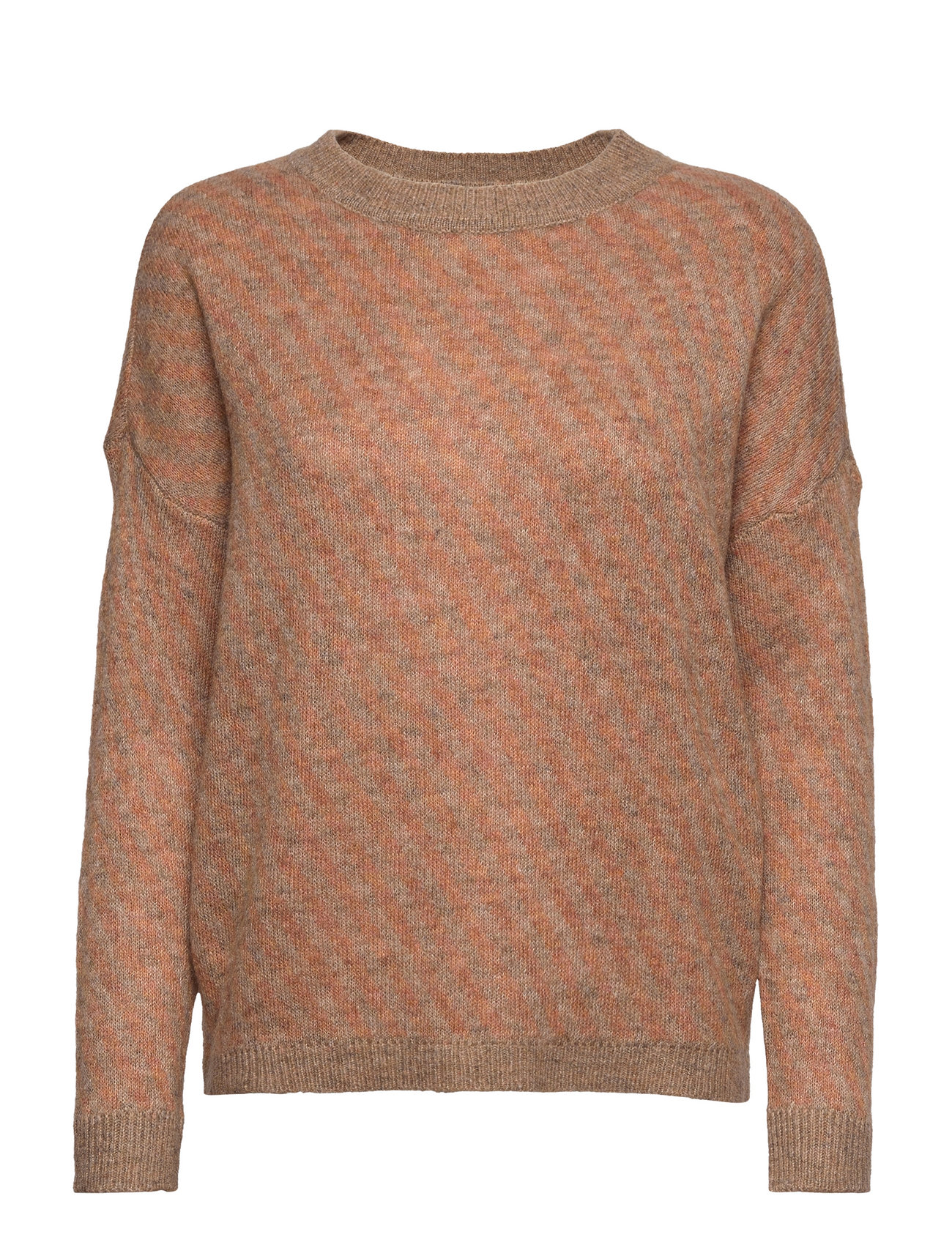Stormy Knit Pullover Brown Minus