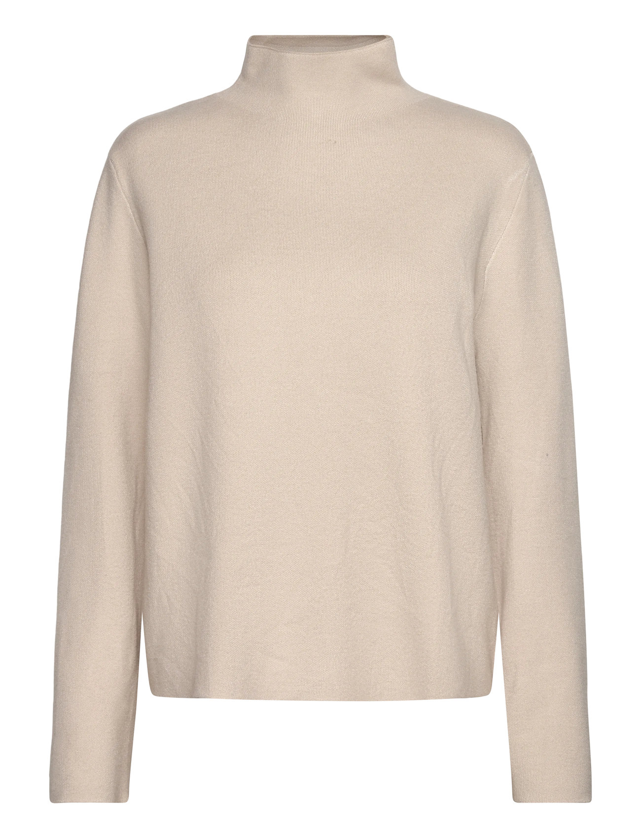 Minus Mslupi High Neck Knit Pullover, M, Cream, Strik > Rullekrave, Dame