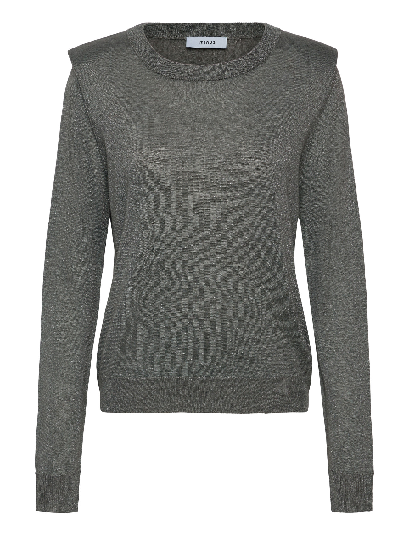 Minus Msmekira Knit Pullover, XL, Grey, Strik > Trøjer, Dame