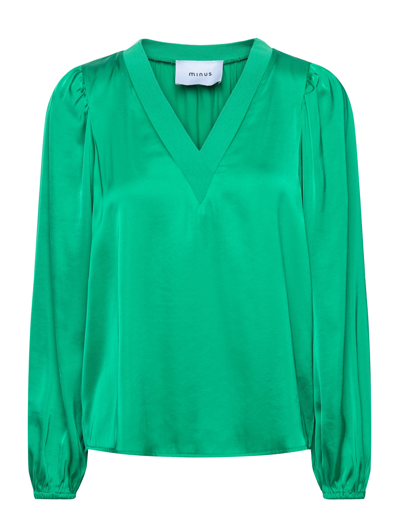 Msselva V-Neck Blouse Green Minus