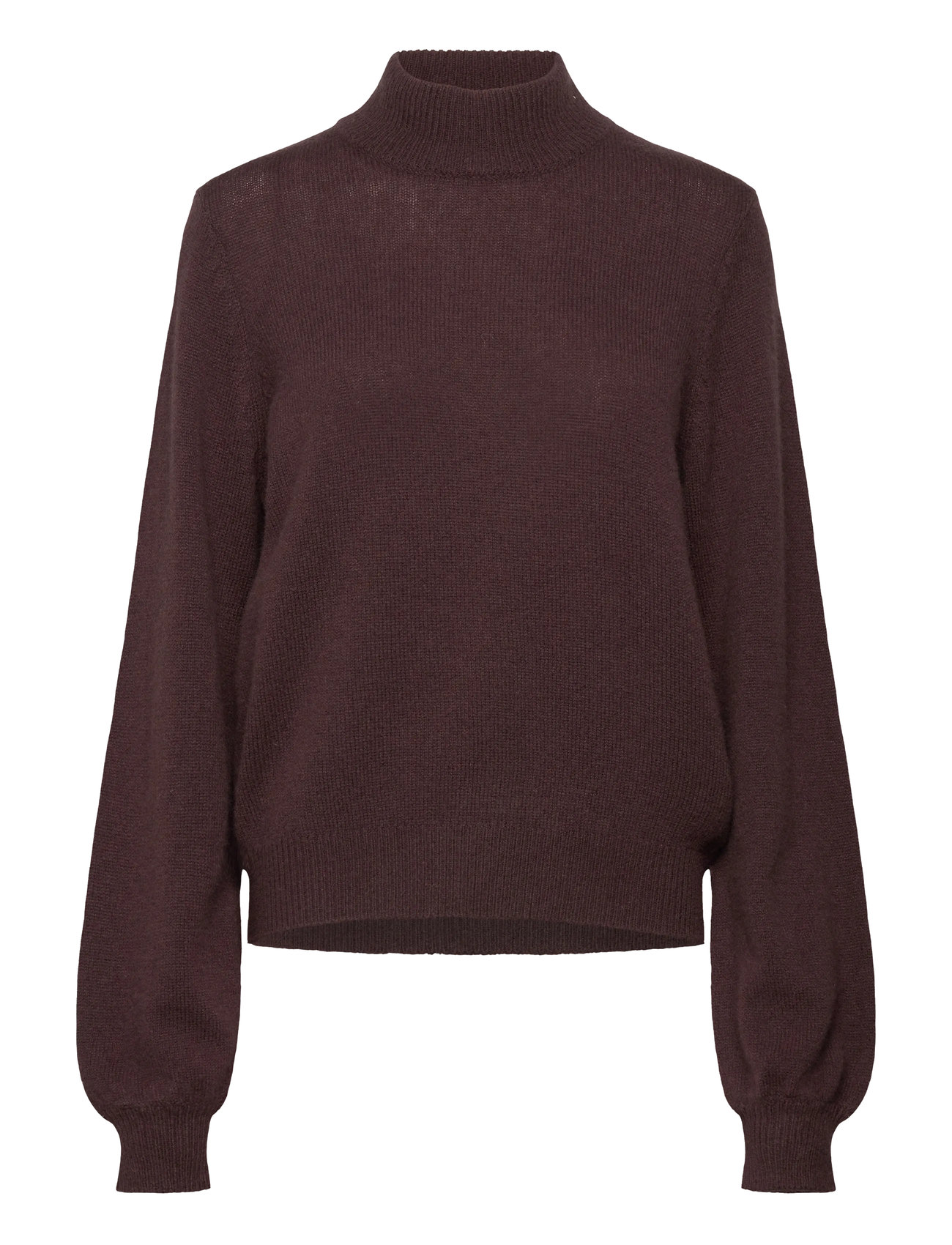 Minus Mserika Knit Pullover, XS, Brown, Strik > Rullekrave, Dame