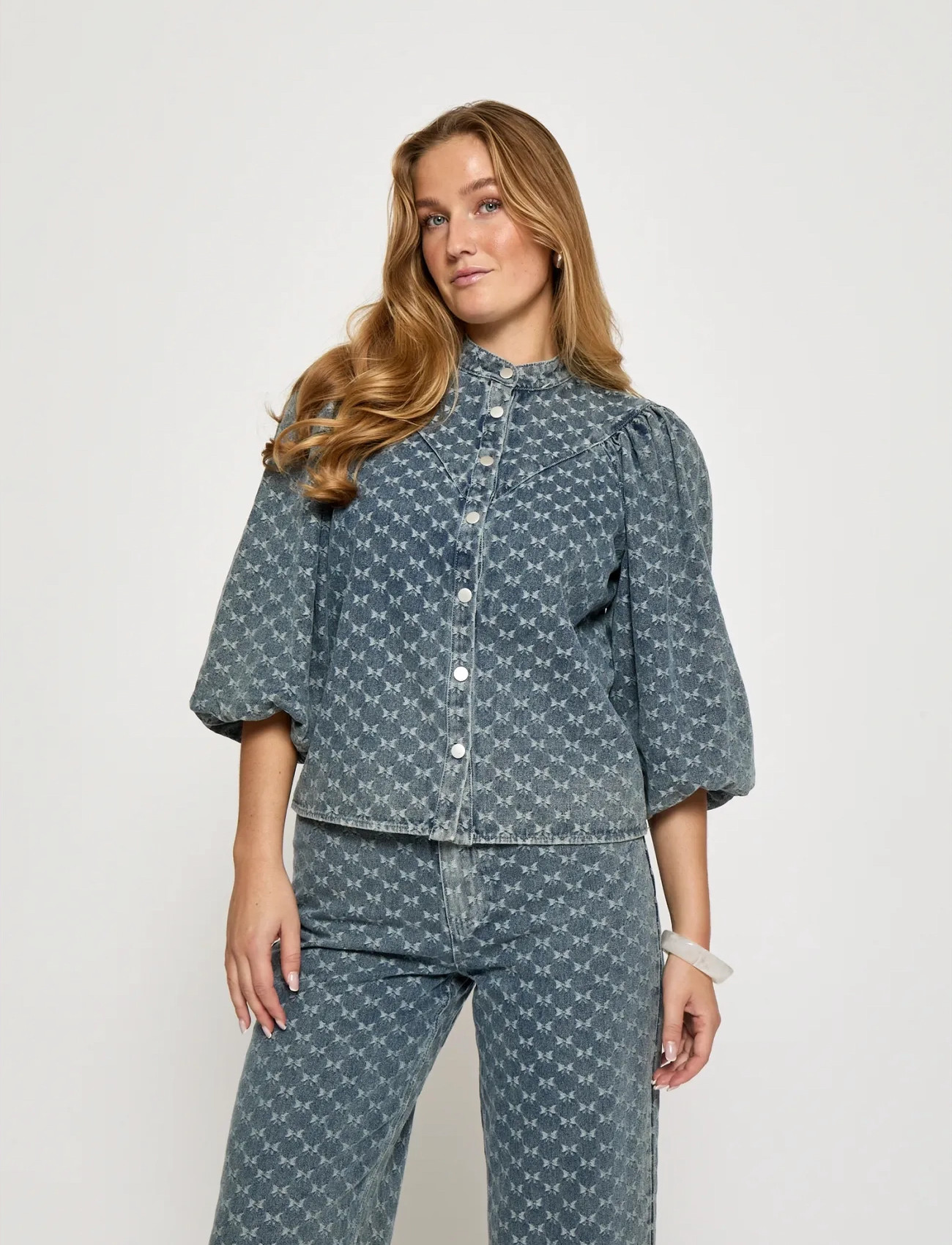 Minus Mssienne Shirt, 34, Blue, Skjorter > Langærmede, Dame