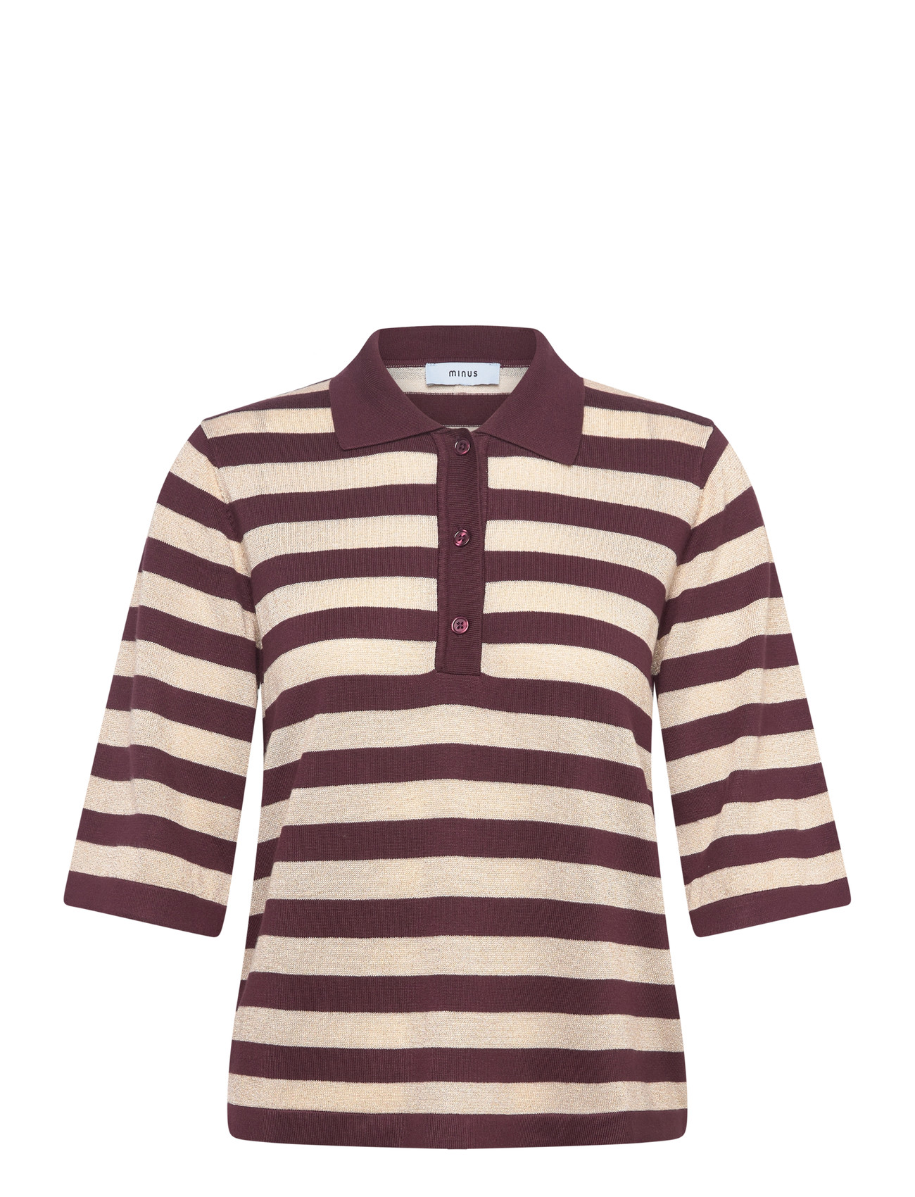 MINUS Msalice Knit T-Shirt Burgundy - M - Damen