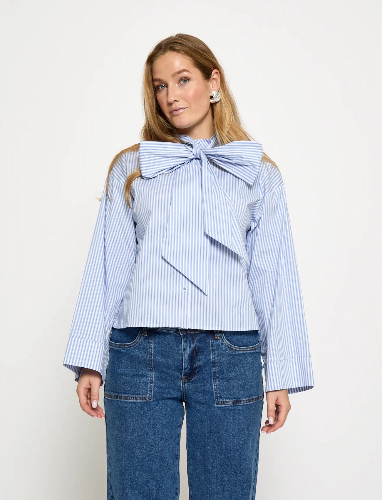 Minus Msskye Shirt, 36, Blue, Skjorter > Langærmede, Dame