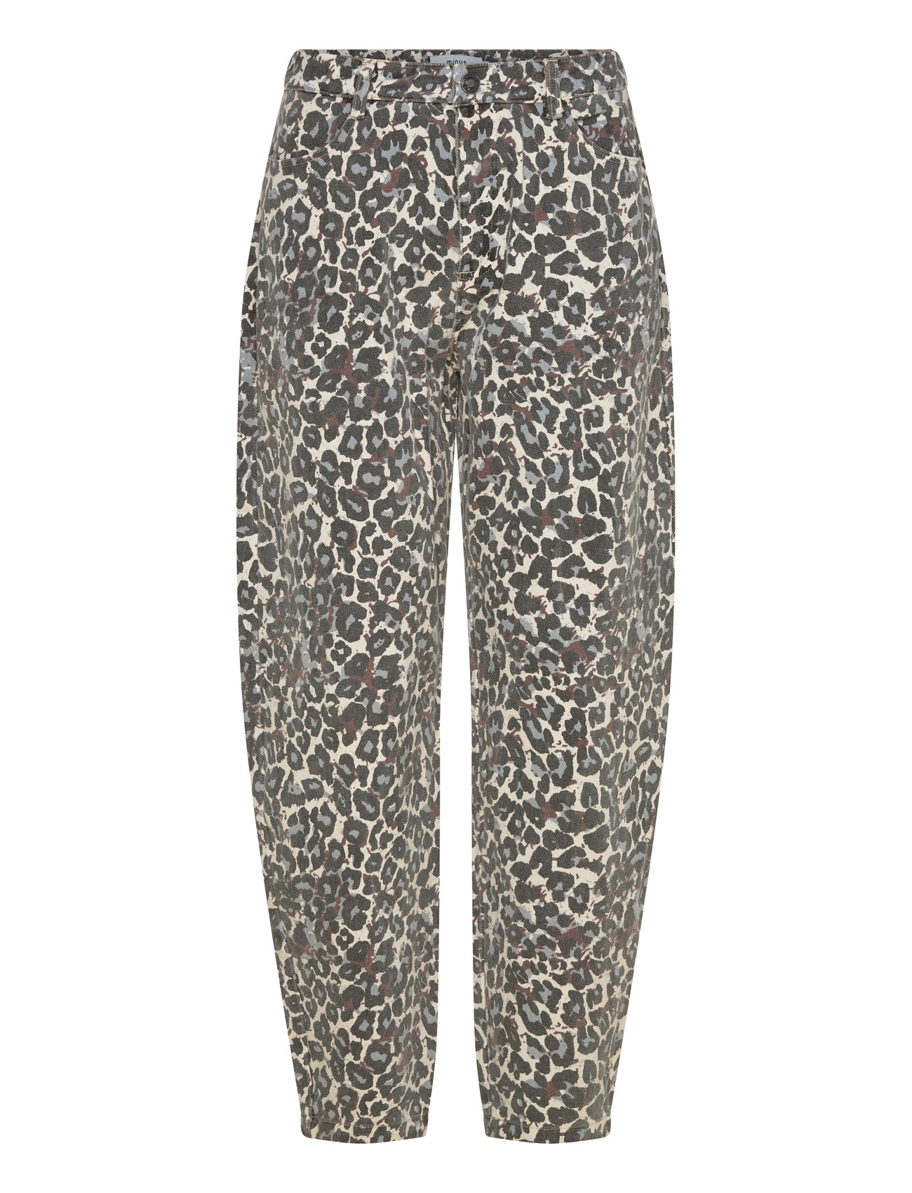 Minus Msmalli Mid Waist Pant, 38, Multi/patterned, Jeans > Barrel Jeans, Dame