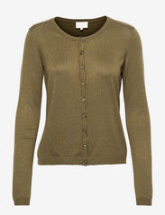 New Laura Cardigan - DARK OLIVE MELANGE