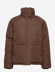 Alexis Short Puffer Jacket 1 - SLATE BROWN