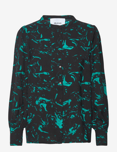 Selena Skjorte - overhemden met lange mouwen - ocean green swirl print