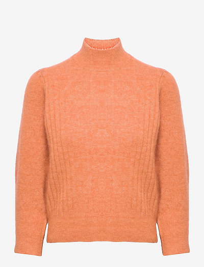 Dita knit Pullover - rullekraver - sunbaked melange