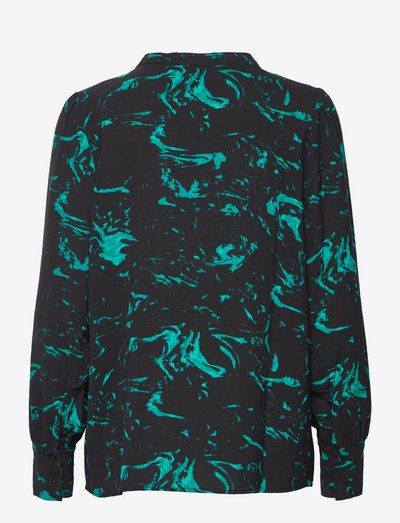 Minus Selena Skjorte Green Swirl Print), kr | Stort udvalg af designer mærker |