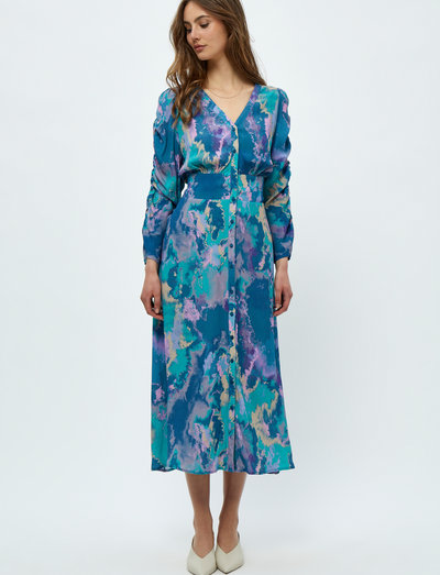 Tamira Dress 2 - kesämekot - ocean green print