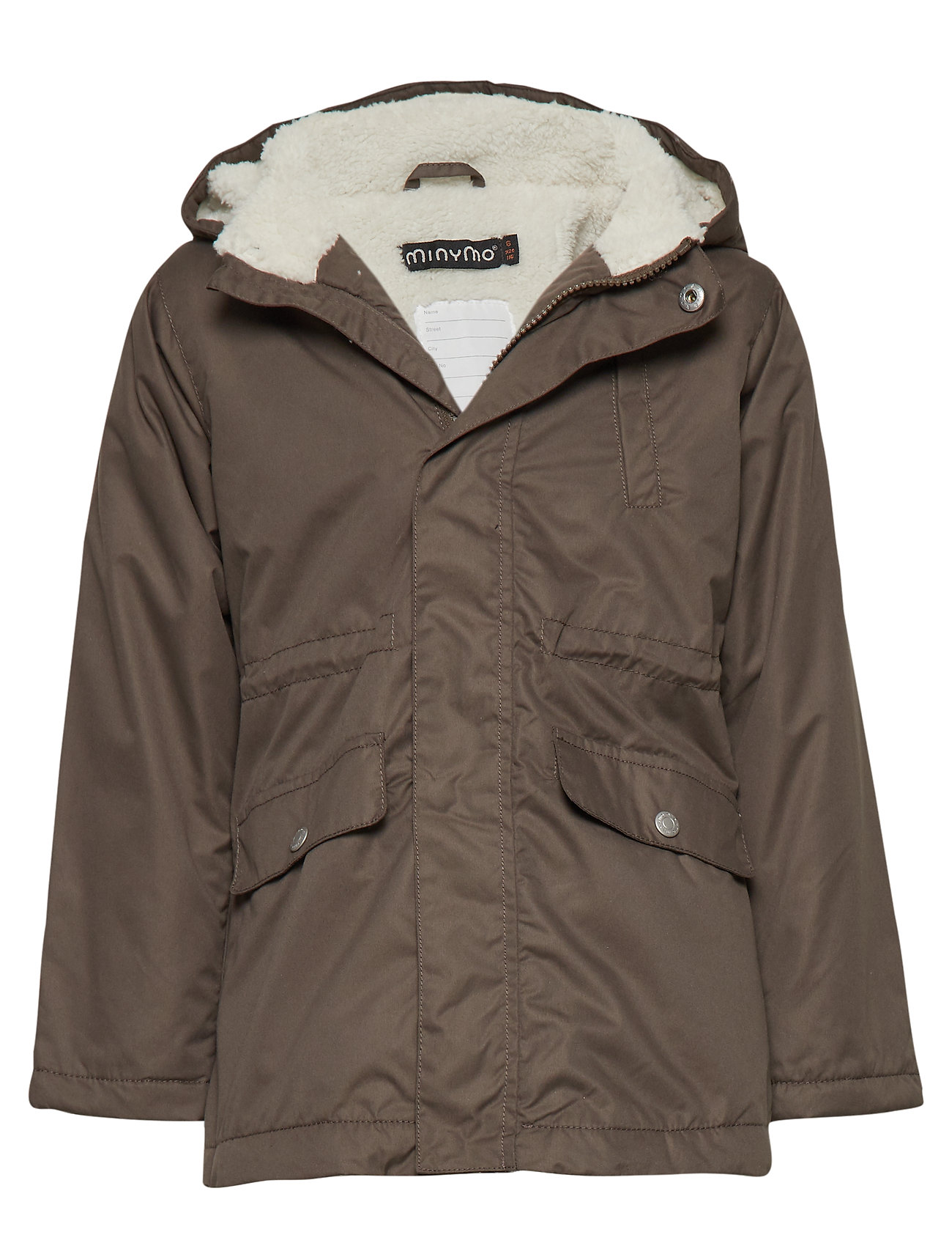 83 Jacket Outerwear Jackets Coats Winter Warmlined Bruin Minymo minymo kopen in de aanbieding