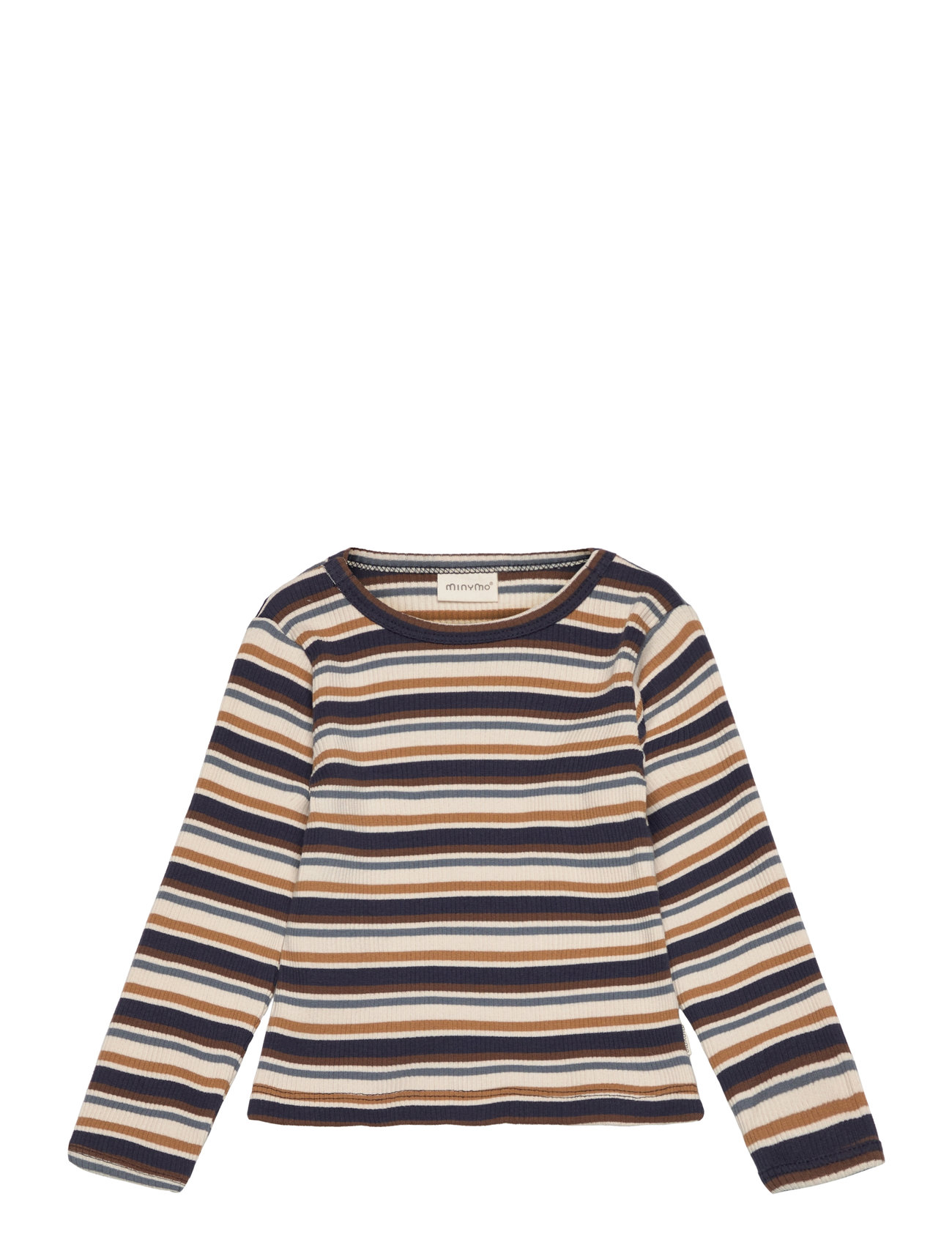 T-Shirt Ls Y/D Rib Patterned Minymo 191247