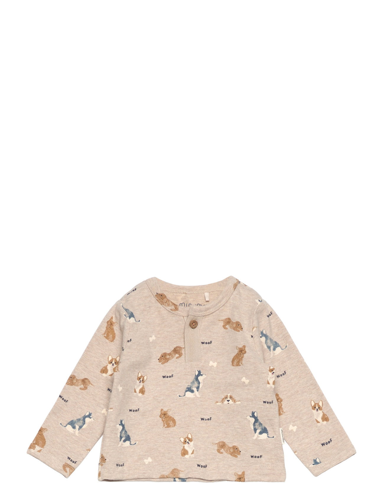 T-Shirt Ls Aop Beige Minymo