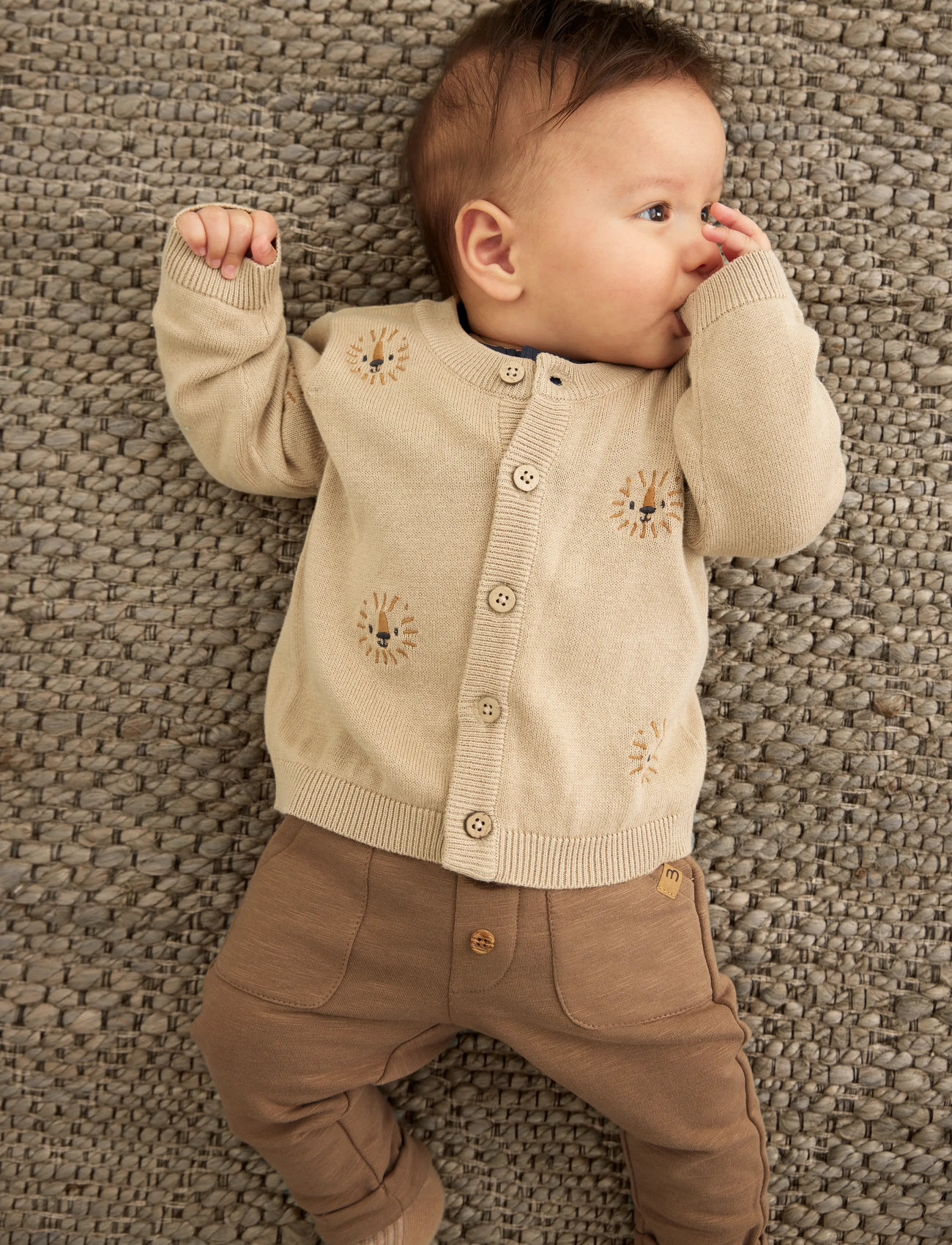 Minymo Pants Corduroy W. Lining, 62, Brown, Underdele > Bukser, Børn