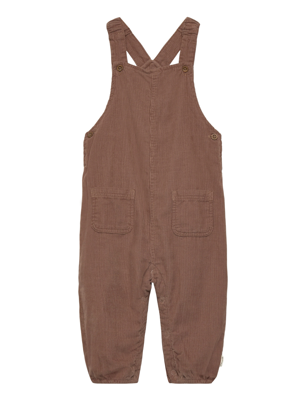 Minymo Overall Corduroy W. Lining, 68, Brown > Jumpsuits, Børn