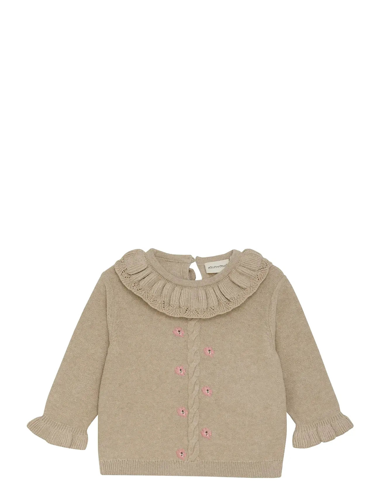 Minymo Pullover Knit, 74, Beige, Strik > Pullovere, Børn