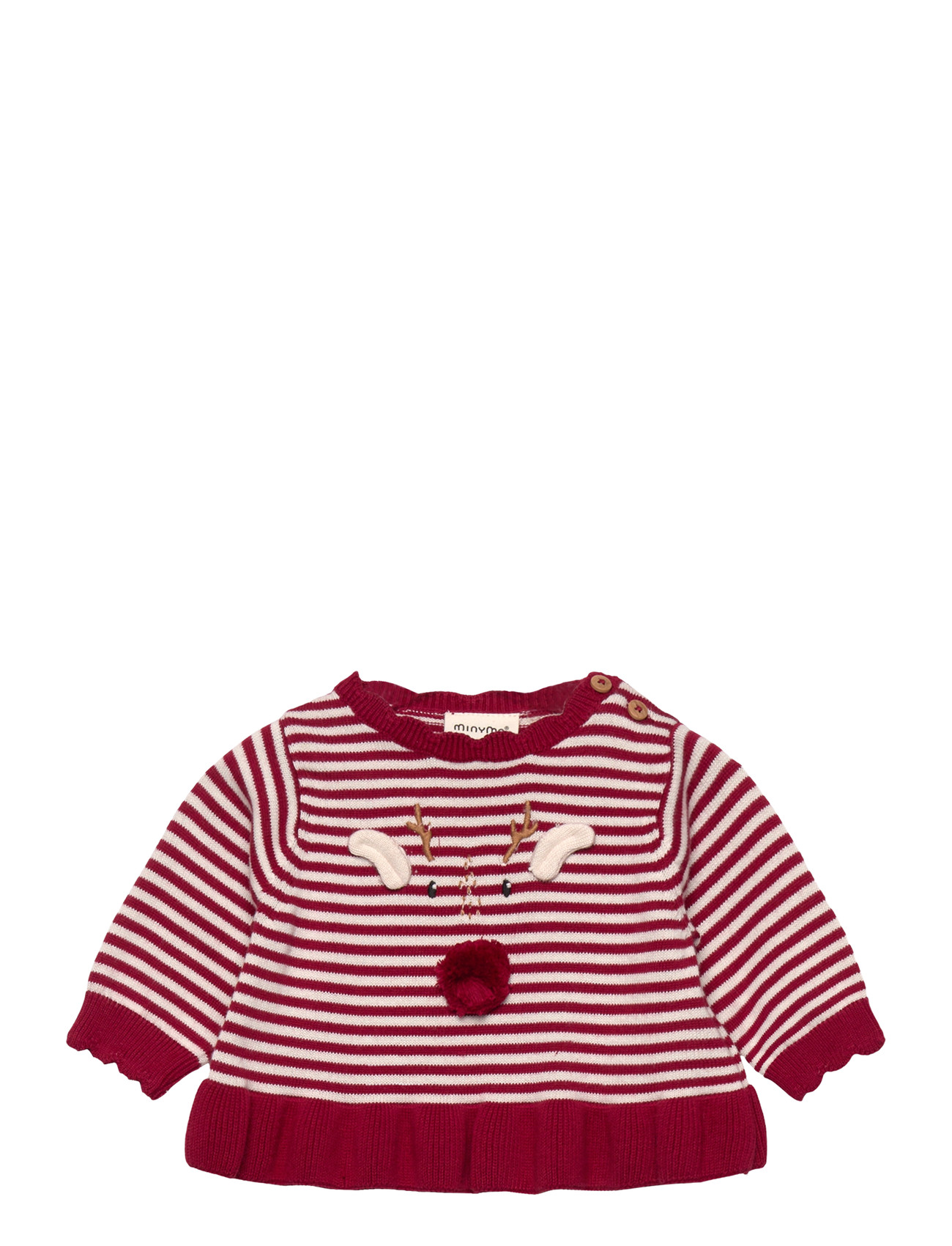Minymo Pullover Knit, 50, Burgundy, Strik > Pullovere, Børn