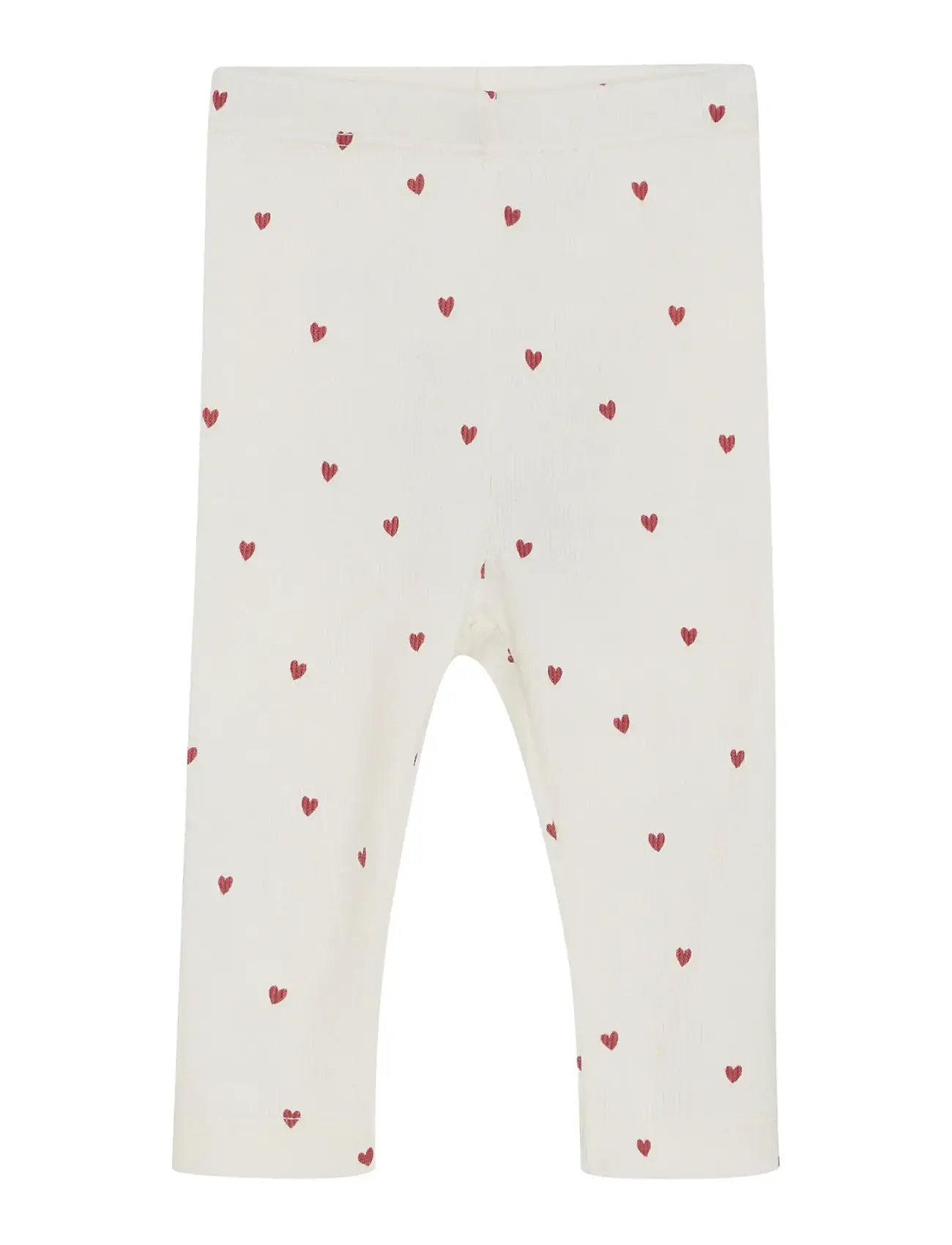 MINYMO Leggings Aop Rib Cream - 50 - Kinder