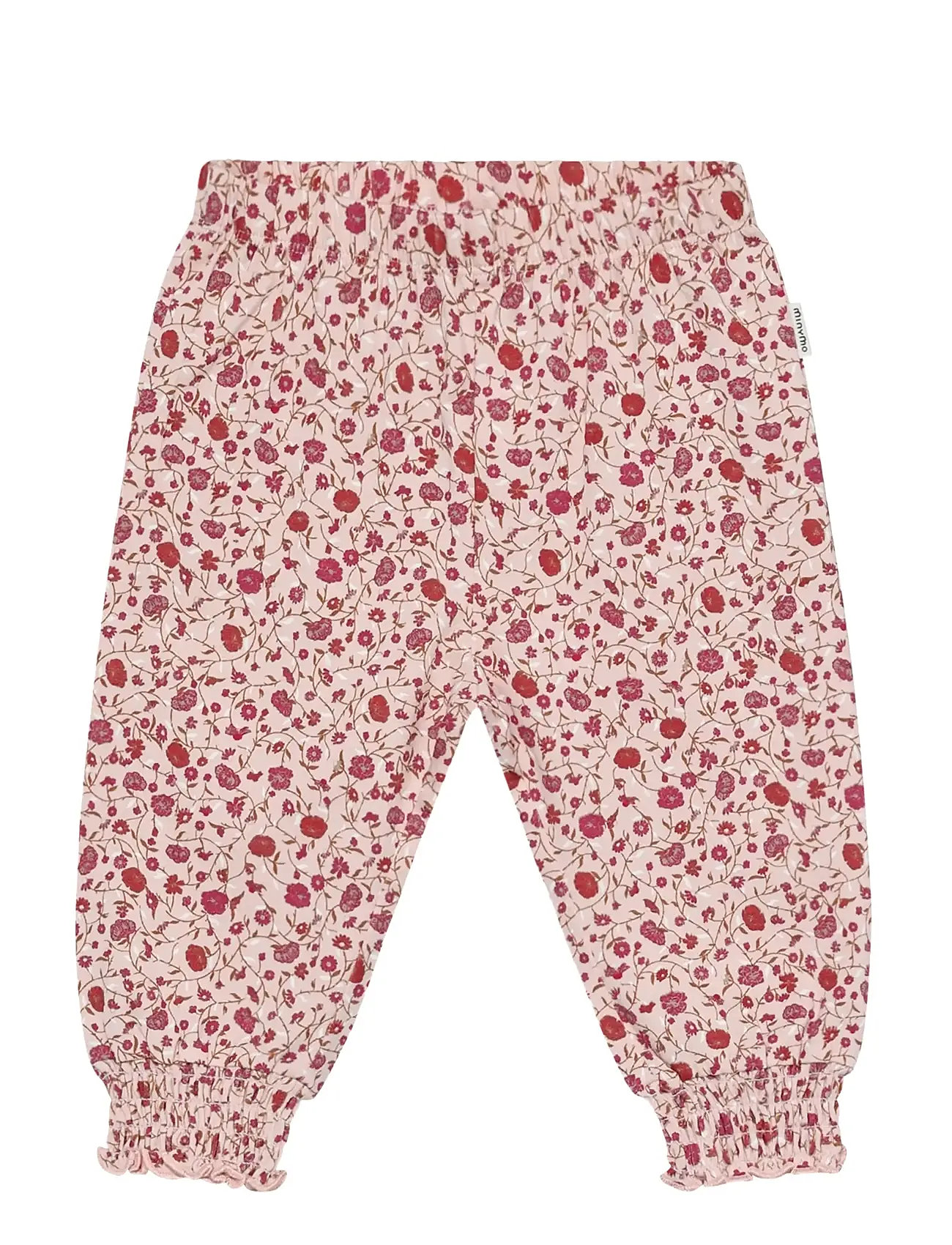 Minymo Pants Aop, 68, Pink, Underdele > Bukser, Børn