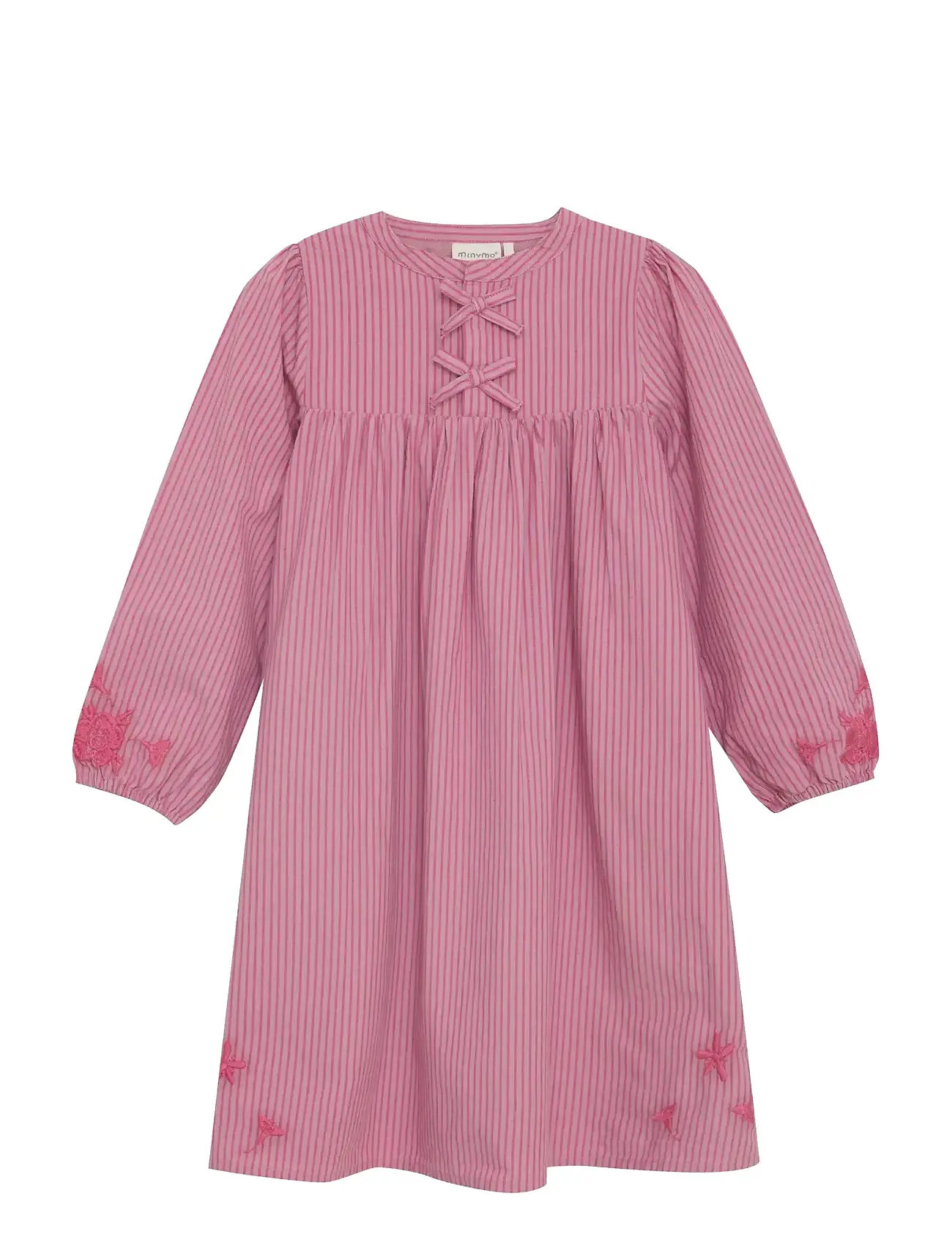 MINYMO Kleid Ls Y/D W. Lining Pink - 128 - Kinder