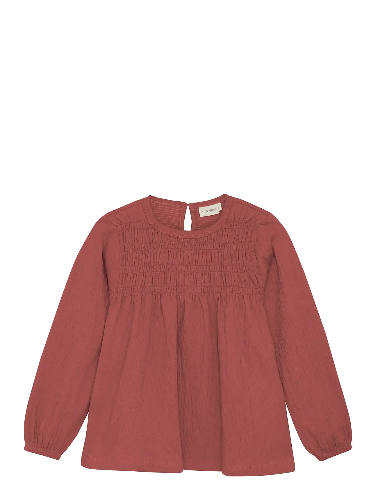 Minymo Blouse Ls, 128, Pink, Bluser > Langærmede, Dame