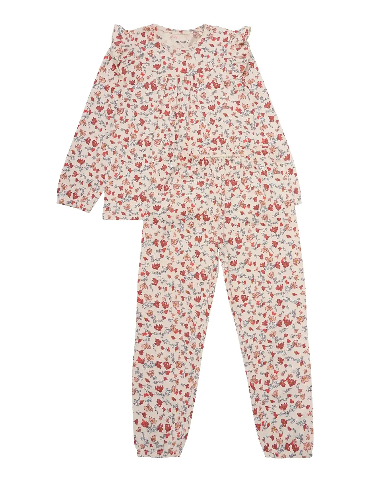 Minymo Pyjamas Ls Set Aop, 104, Pink, Pyjamas > Pyjamas-Sæt, Børn
