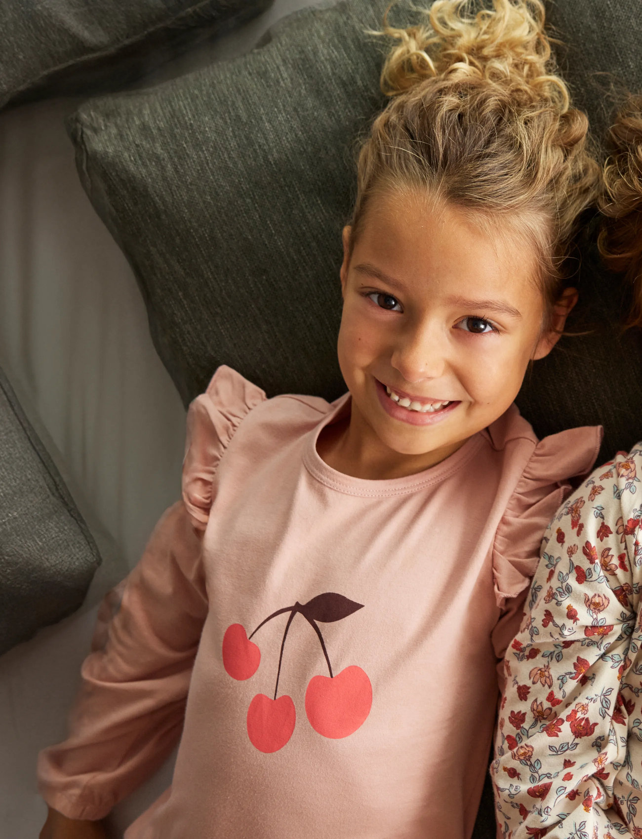 Minymo Pyjamas Ls Set Aop, 116, Pink, Pyjamas > Pyjamas-Sæt, Børn