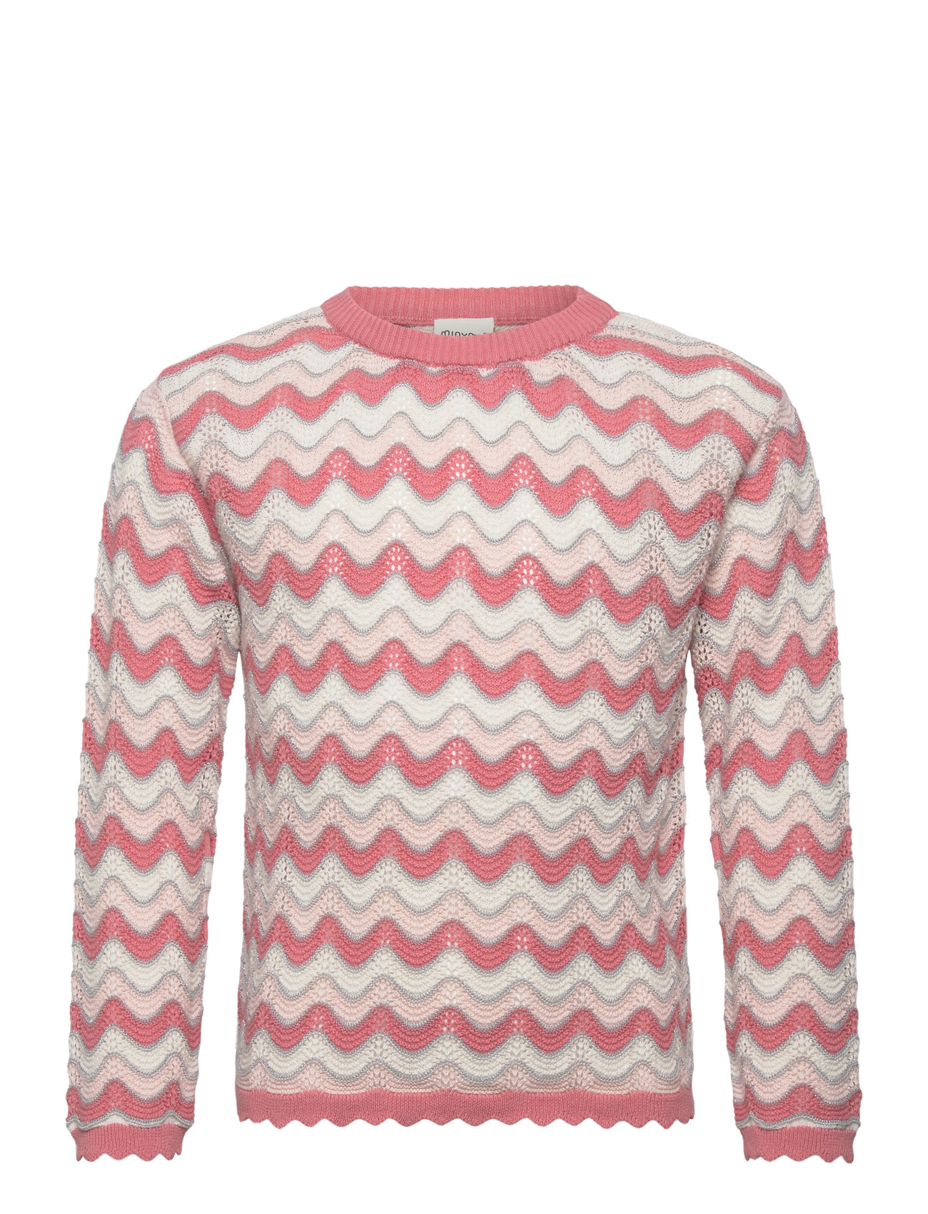 Minymo Pullover Ls Knit, 140, Pink, Strik > Pullovere, Børn