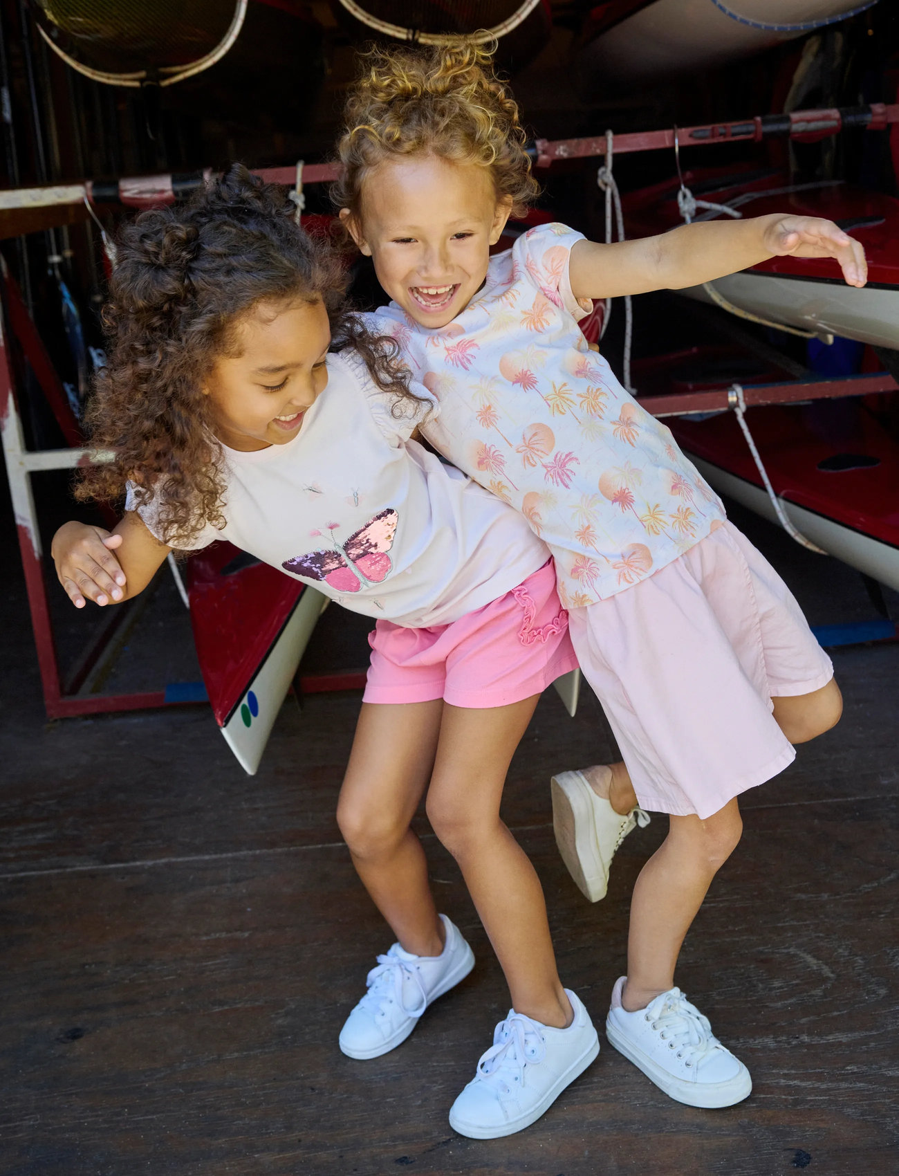 Minymo Shorts, 128, Pink, Shorts > Afslappede Shorts, Børn
