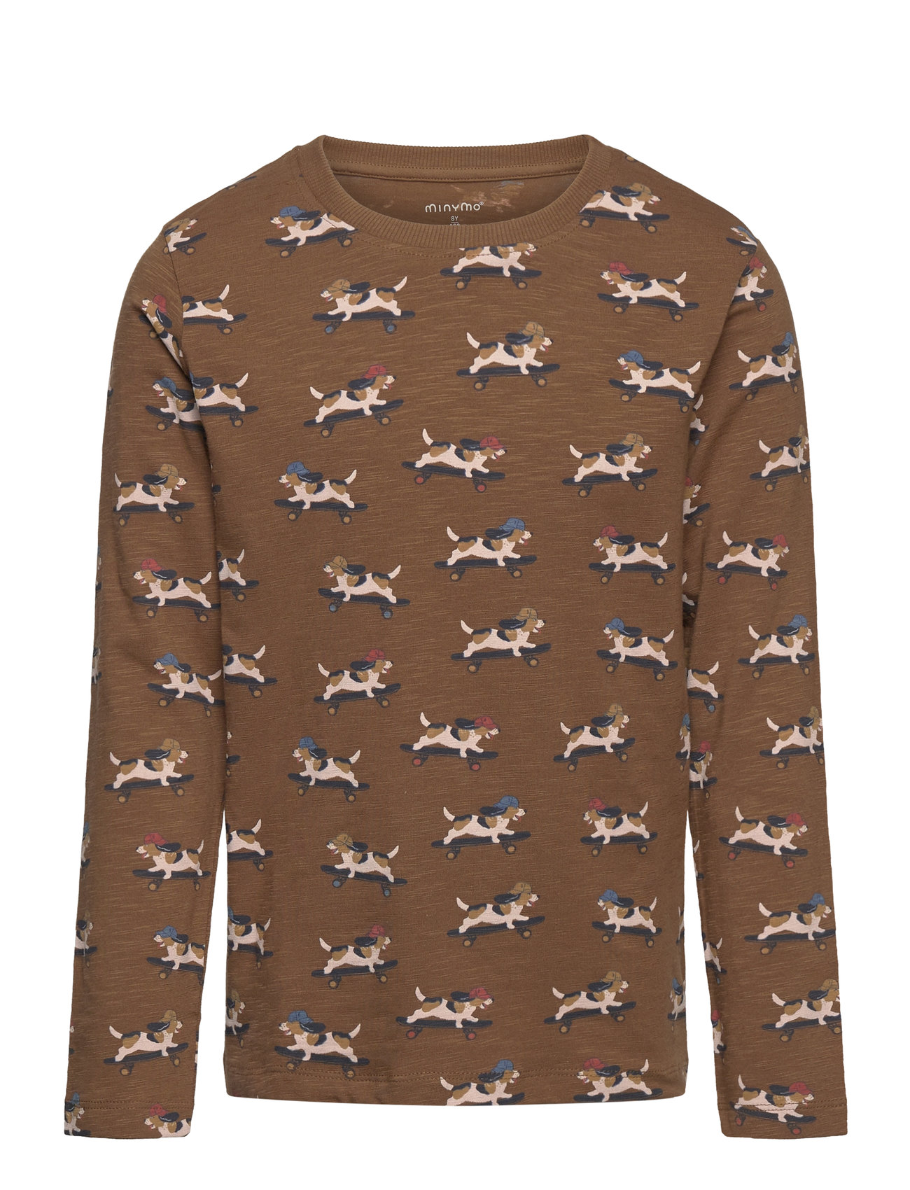T-Shirt Ls Aop Brown Minymo 183187