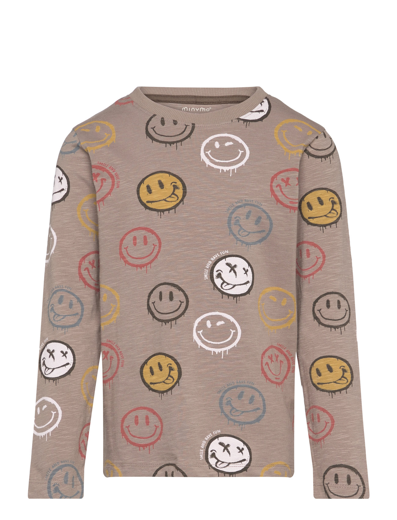 T-Shirt Ls Aop Brown Minymo 183202