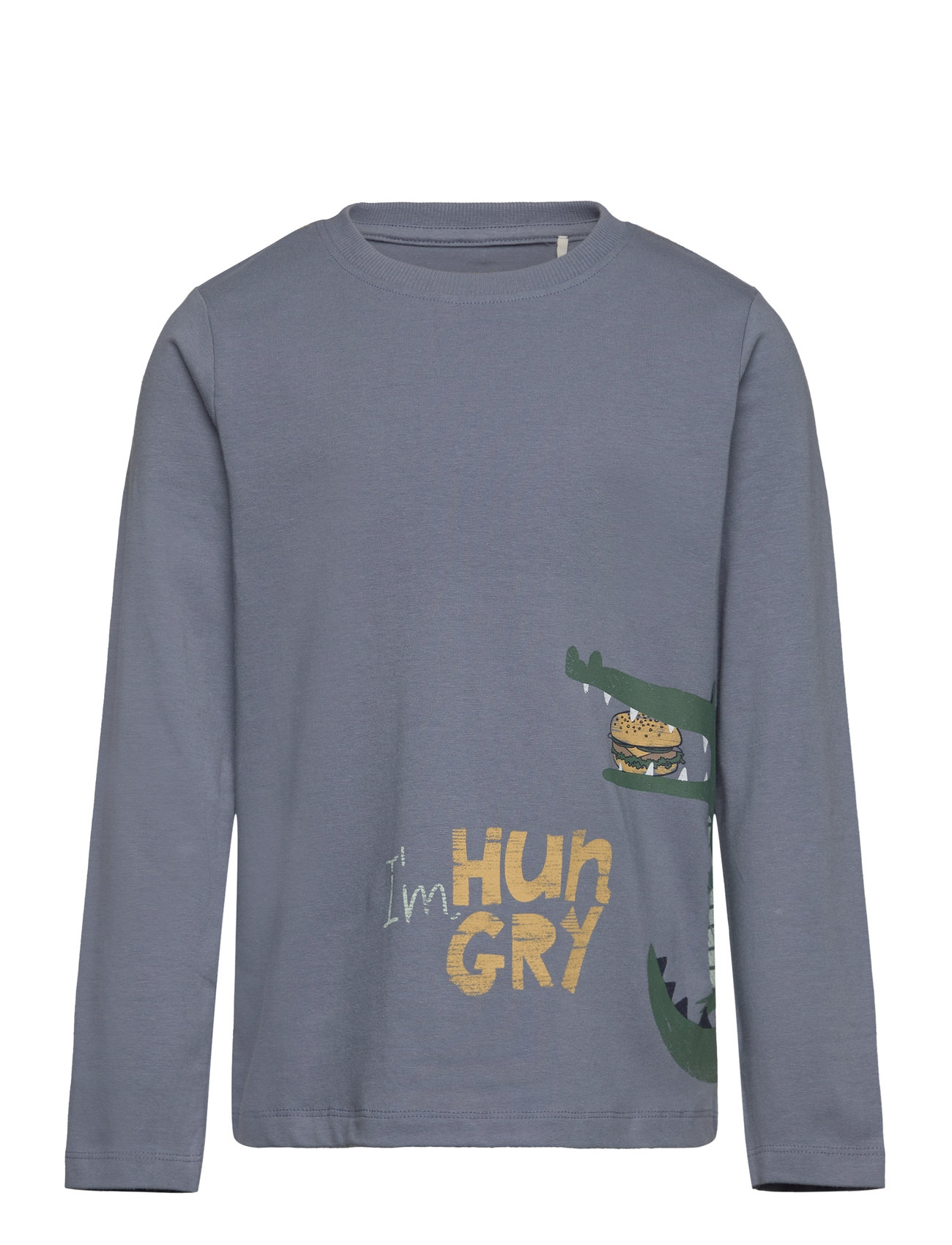 Minymo T-Shirt Ls, 104, Blue, T-Shirts > Langærmede T-shirts, Børn