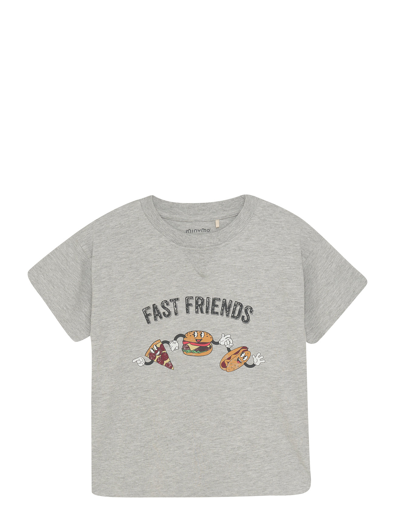 Minymo T-Shirt Ss, 116, Grey, T-Shirts > Kortærmede, Børn