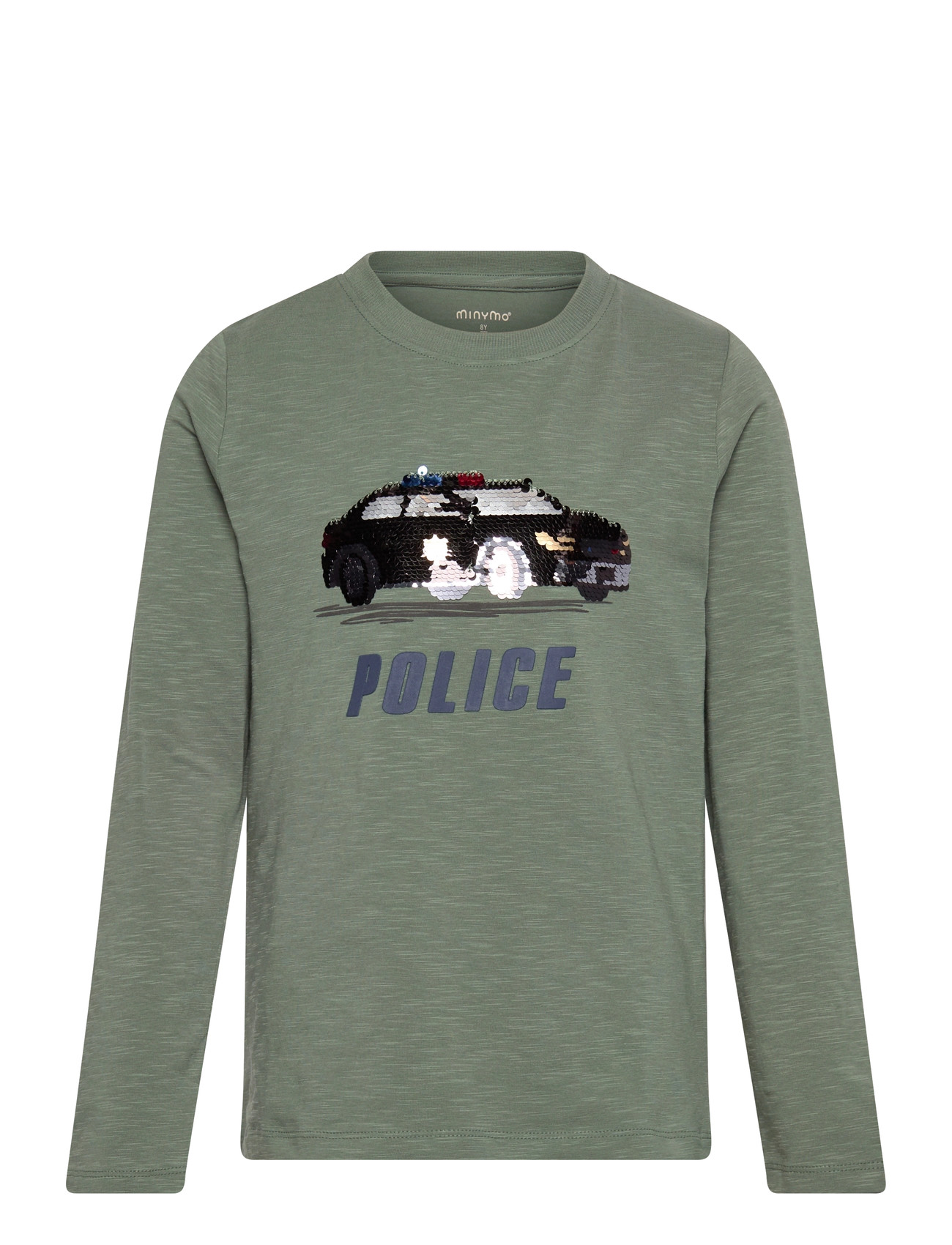 Minymo T-Shirt Ls, 134, Green, T-Shirts > Langærmede T-shirts, Børn