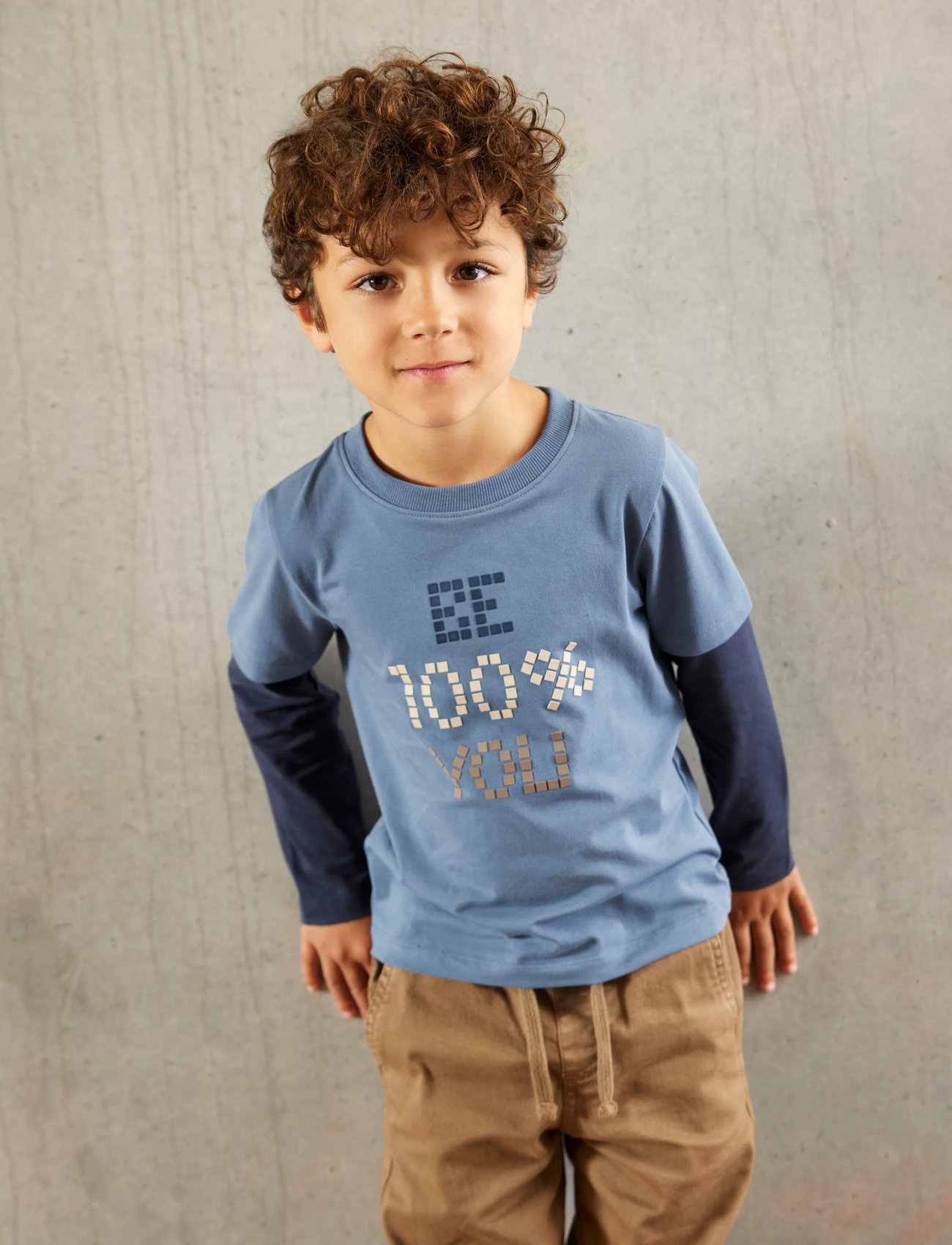 Minymo T-Shirt Ls, 92, Blue, T-Shirts > Langærmede T-shirts, Børn