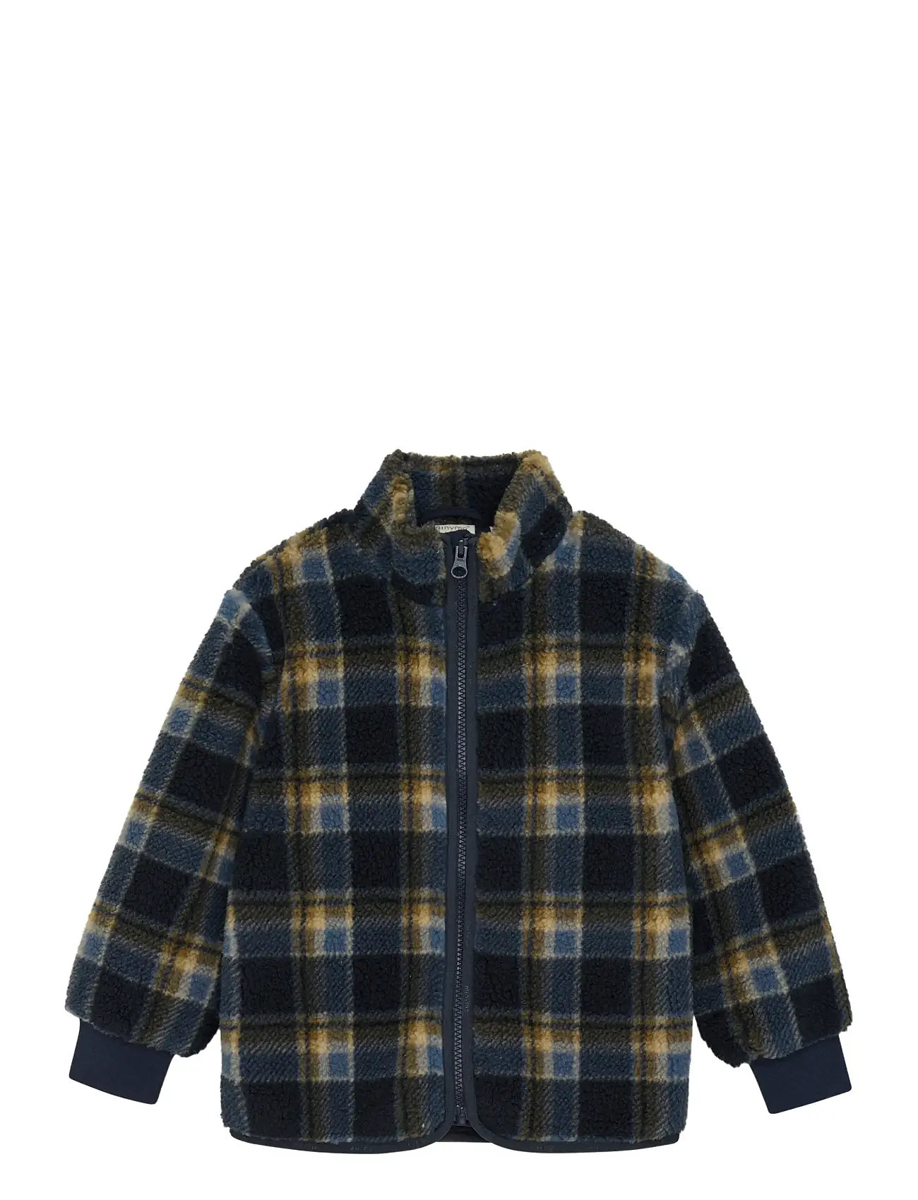 MINYMO Teddy Jacke Aop W. Lining Navy - 104 - Kinder