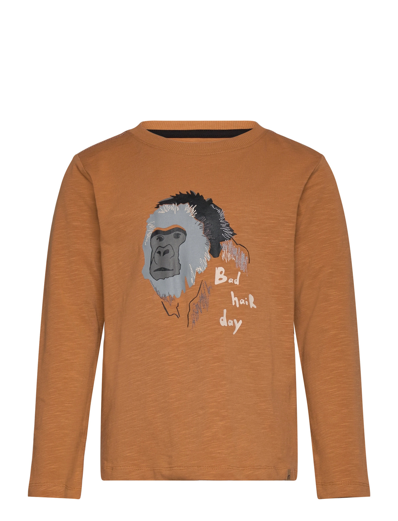 Minymo T-Shirt Ls, 92, Brown, T-Shirts > Langærmede T-shirts, Børn