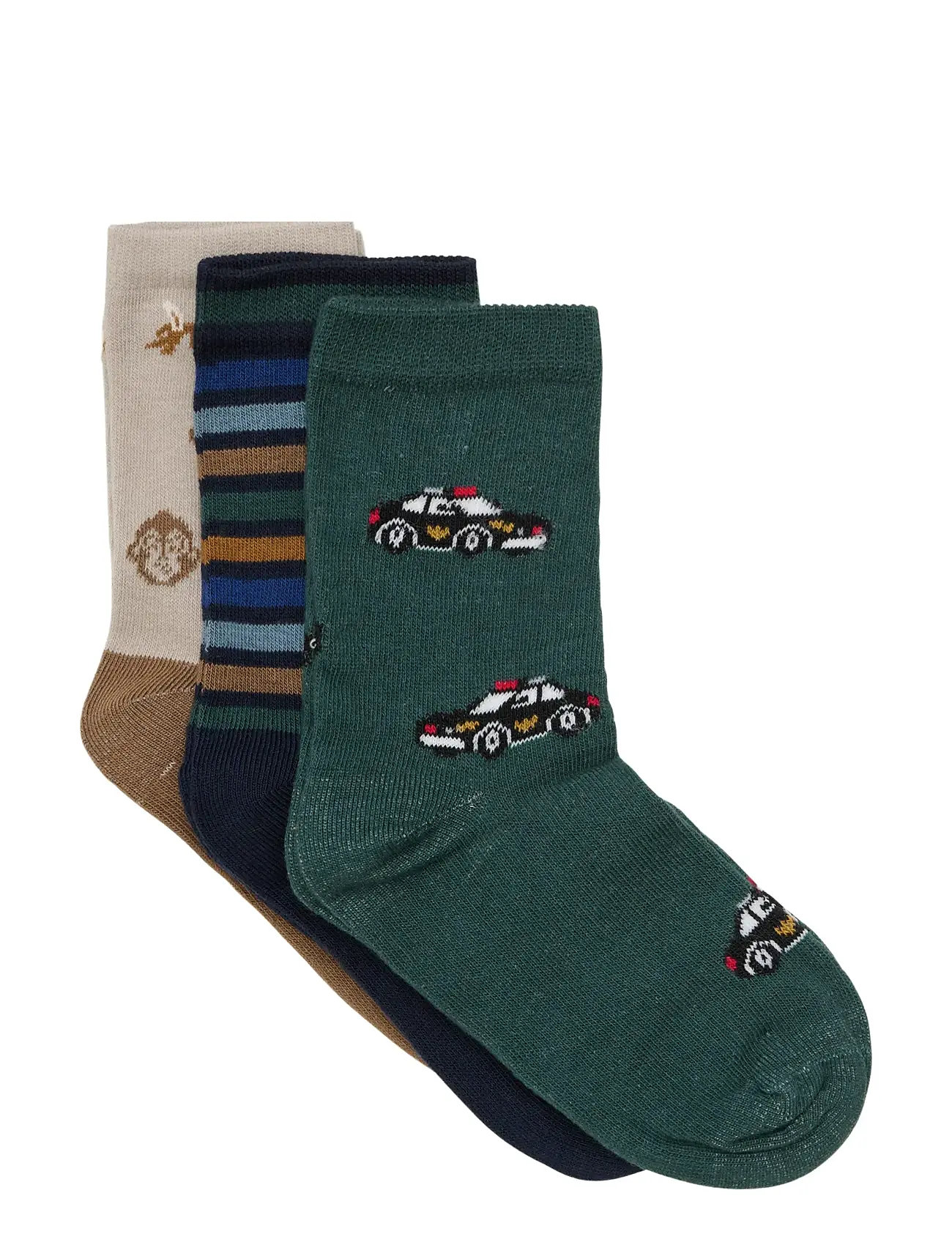 Minymo 3-Pack Socks, 31 , Multi/patterned, Sokker & Strømpebukser > Sokker, Børn