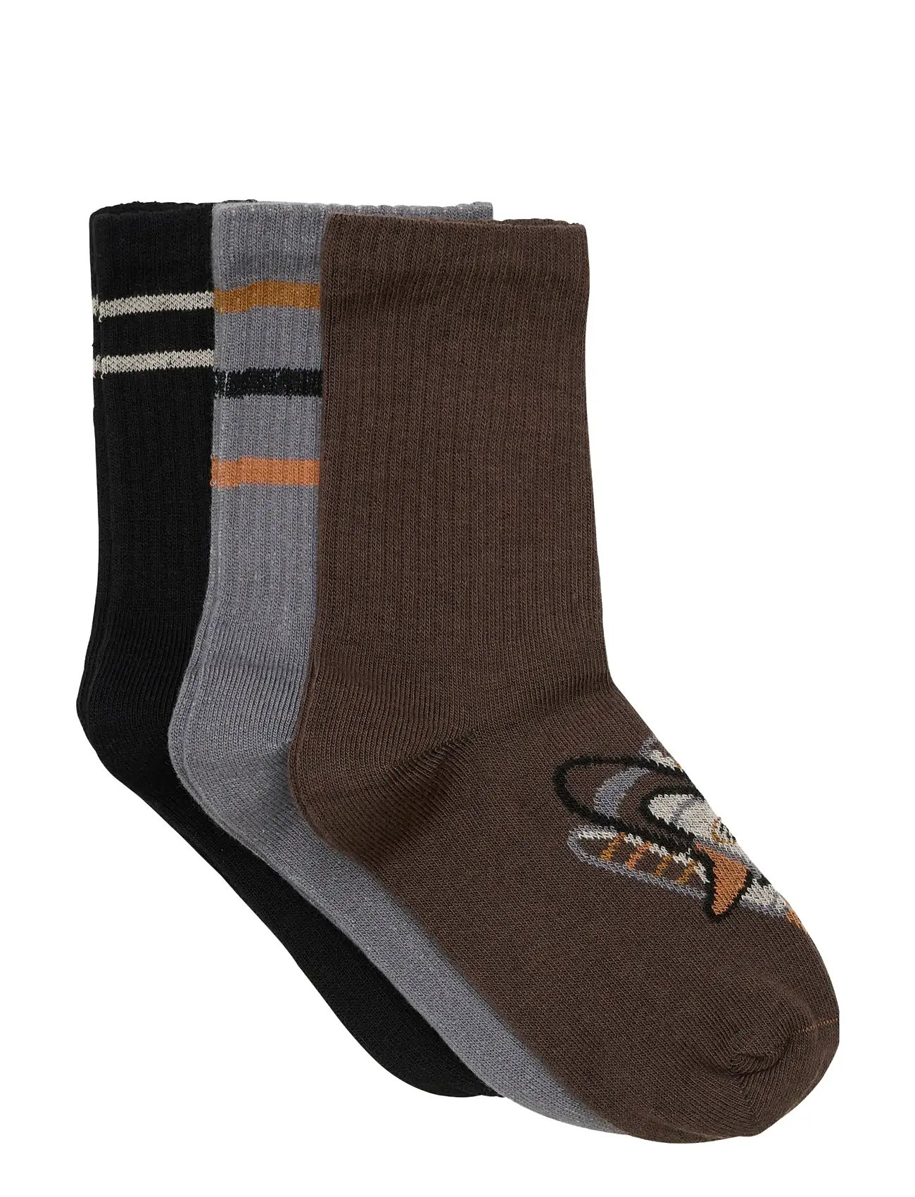Minymo 3-Pack Socks, 31 , Multi/patterned, Sokker & Strømpebukser > Sokker, Børn