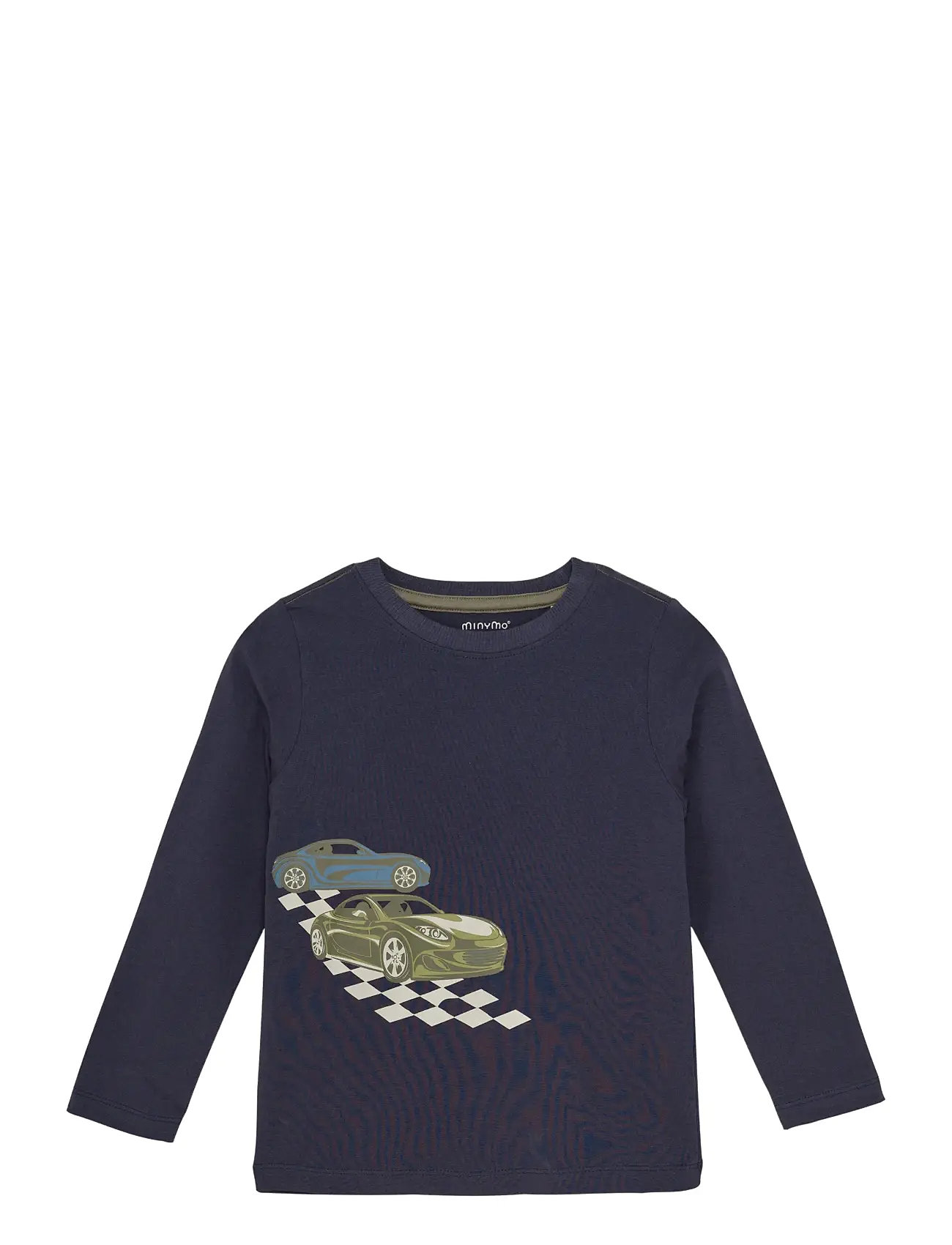 Minymo T-Shirt Ls, 116, Navy, T-Shirts > Langærmede T-shirts, Børn