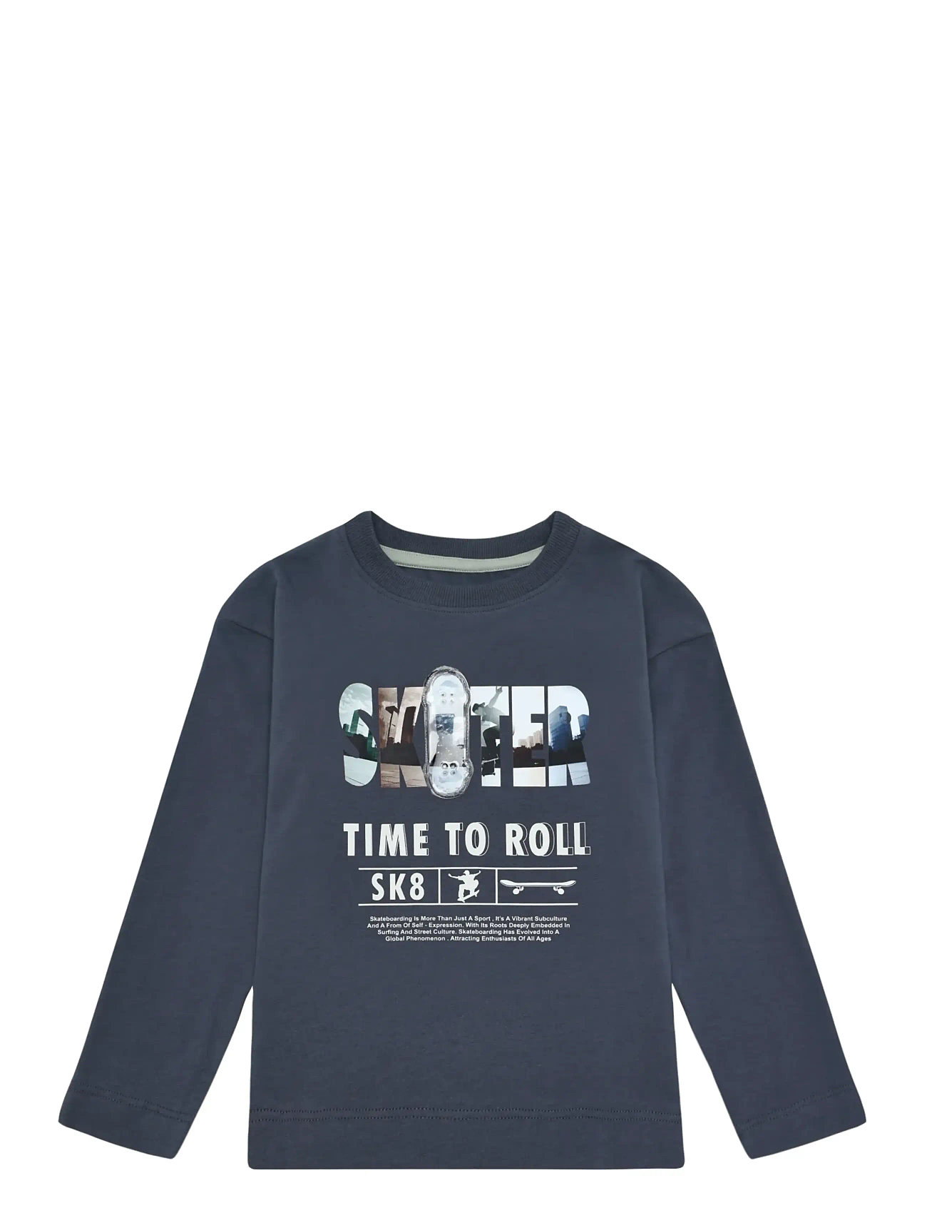 Minymo T-Shirt Ls, 116, Navy, T-Shirts > Langærmede T-shirts, Børn