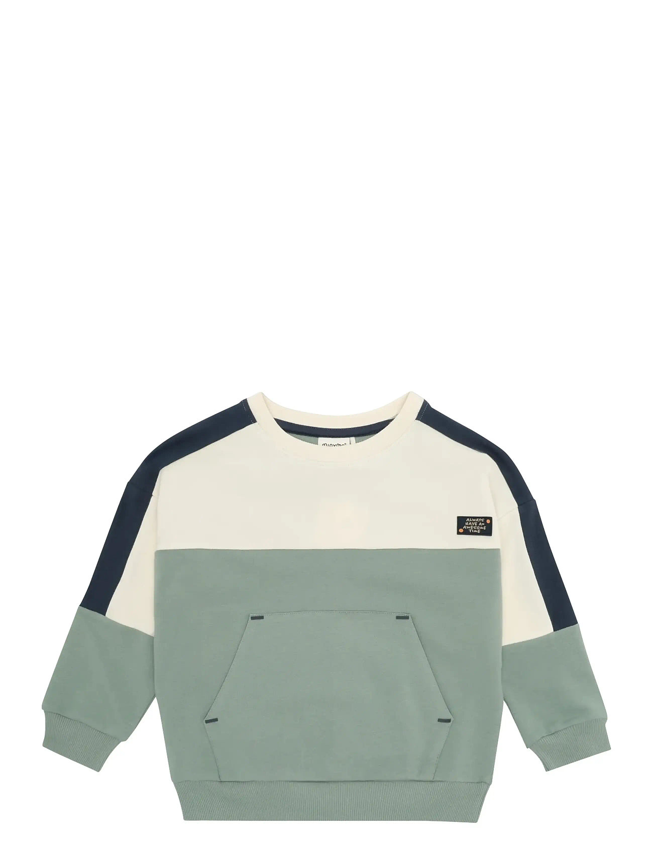 Minymo Sweatshirt Ls, 128, Khaki green, Sweatshirts & Hættetrøjer > Sweatshirts, Børn