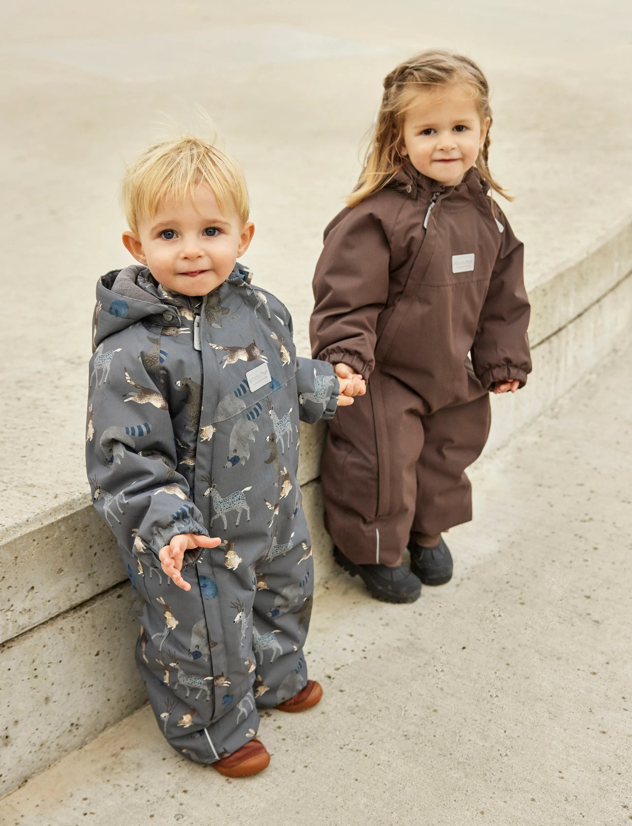 Minymo Snow Suit, 92, Brown, Overalls > Overalls Og Sæt Til Sne-Ski, Børn
